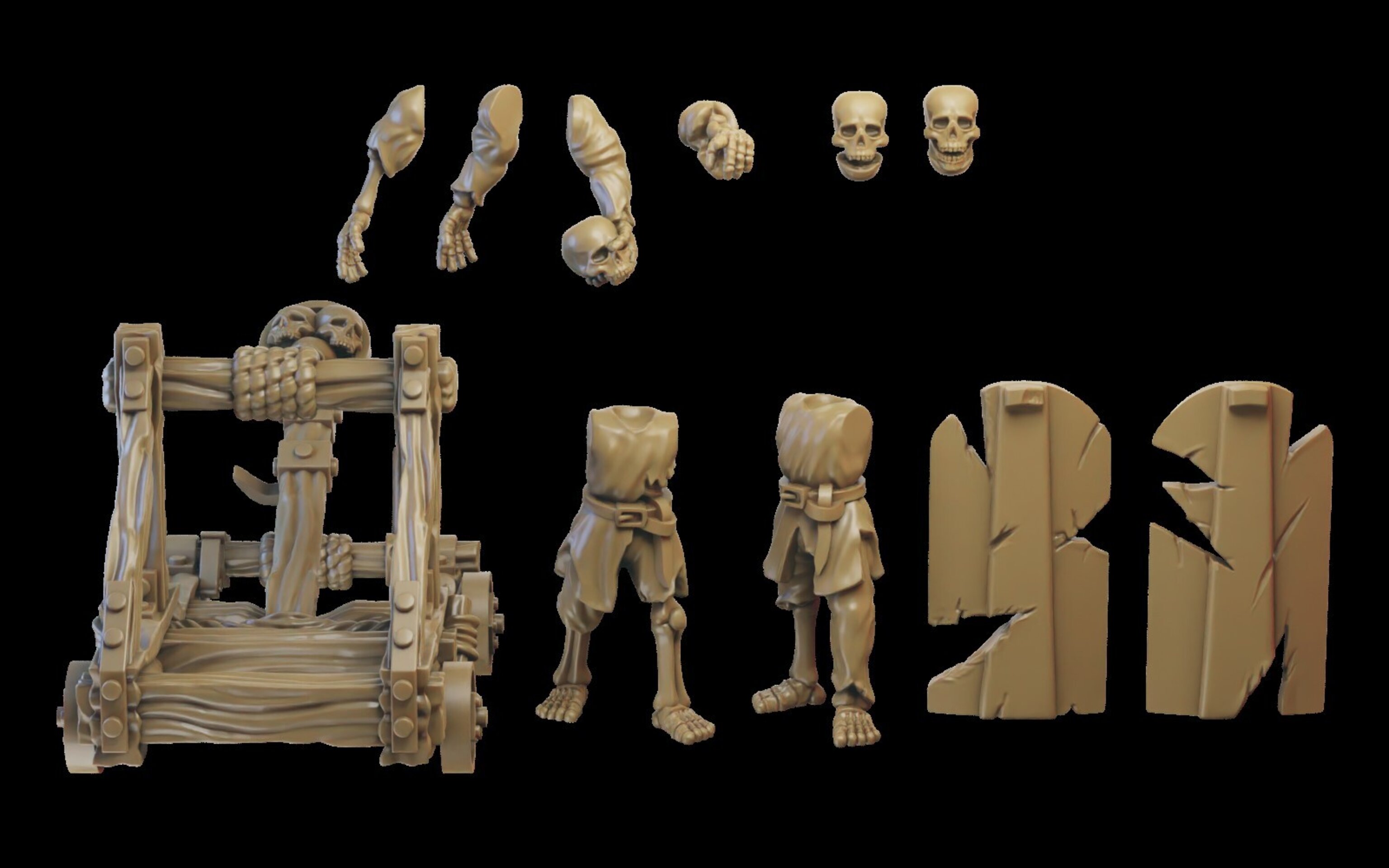 Vampiric artillery (ilhadiel) vampire counts - resin miniatures - 28 mm - 3