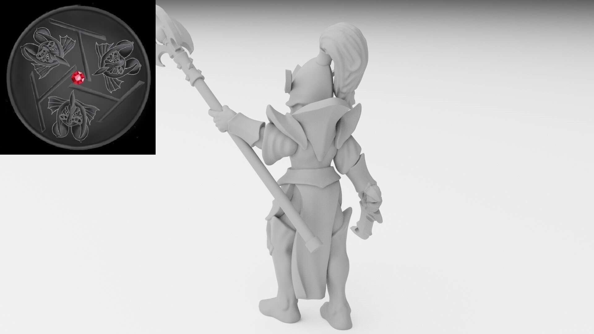 Sorceress on foot (ilhadiel) dark elves - wargames - resin miniatures - 28 mm - 2