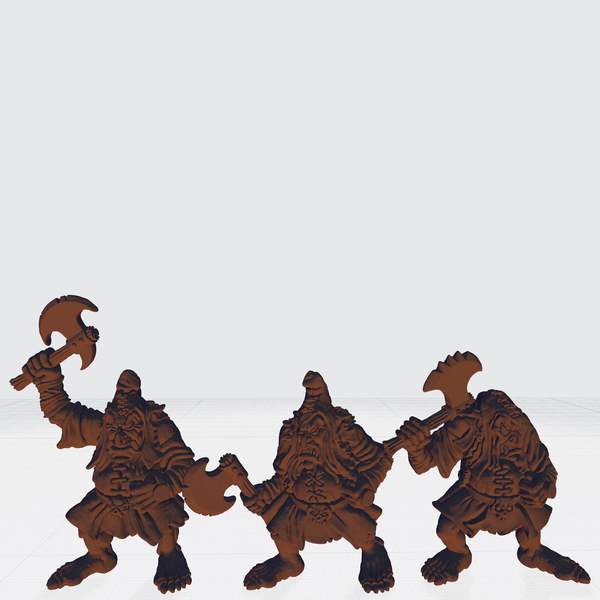 Hobgoblin Warriors (fabelzel) chaos dwarfs oldhammer - resin - 28 mm - 2