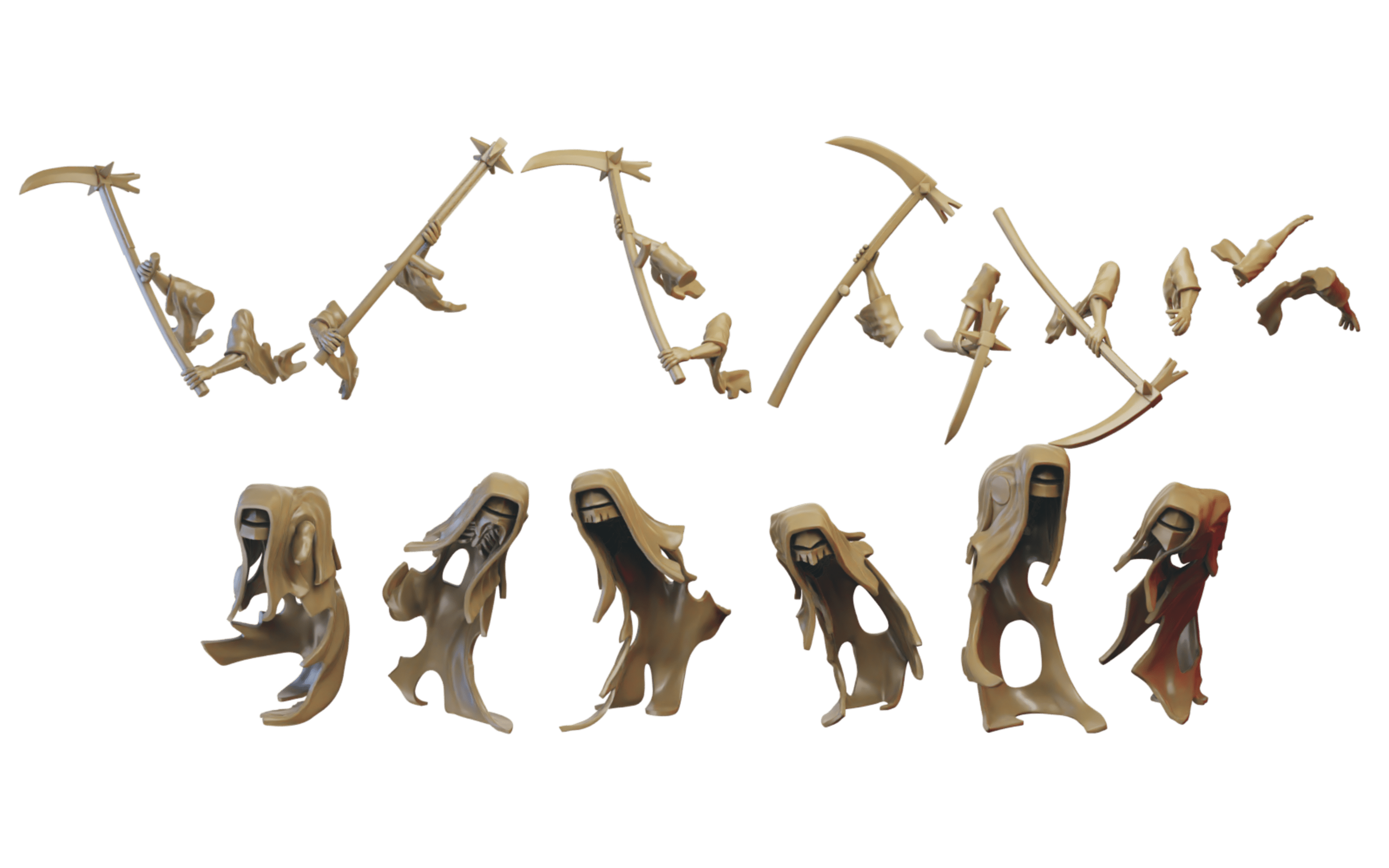 Cairn Wraiths (ilhadiel) vampire counts - wargames - resin miniatures - 28 mm - 3