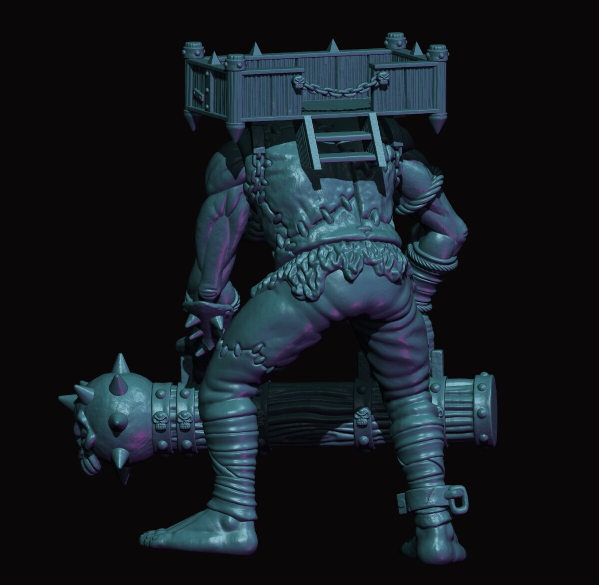 Siege Giant (fabelzel) chaos dwarfs oldhammer - resin miniatures - 28 mm - 5