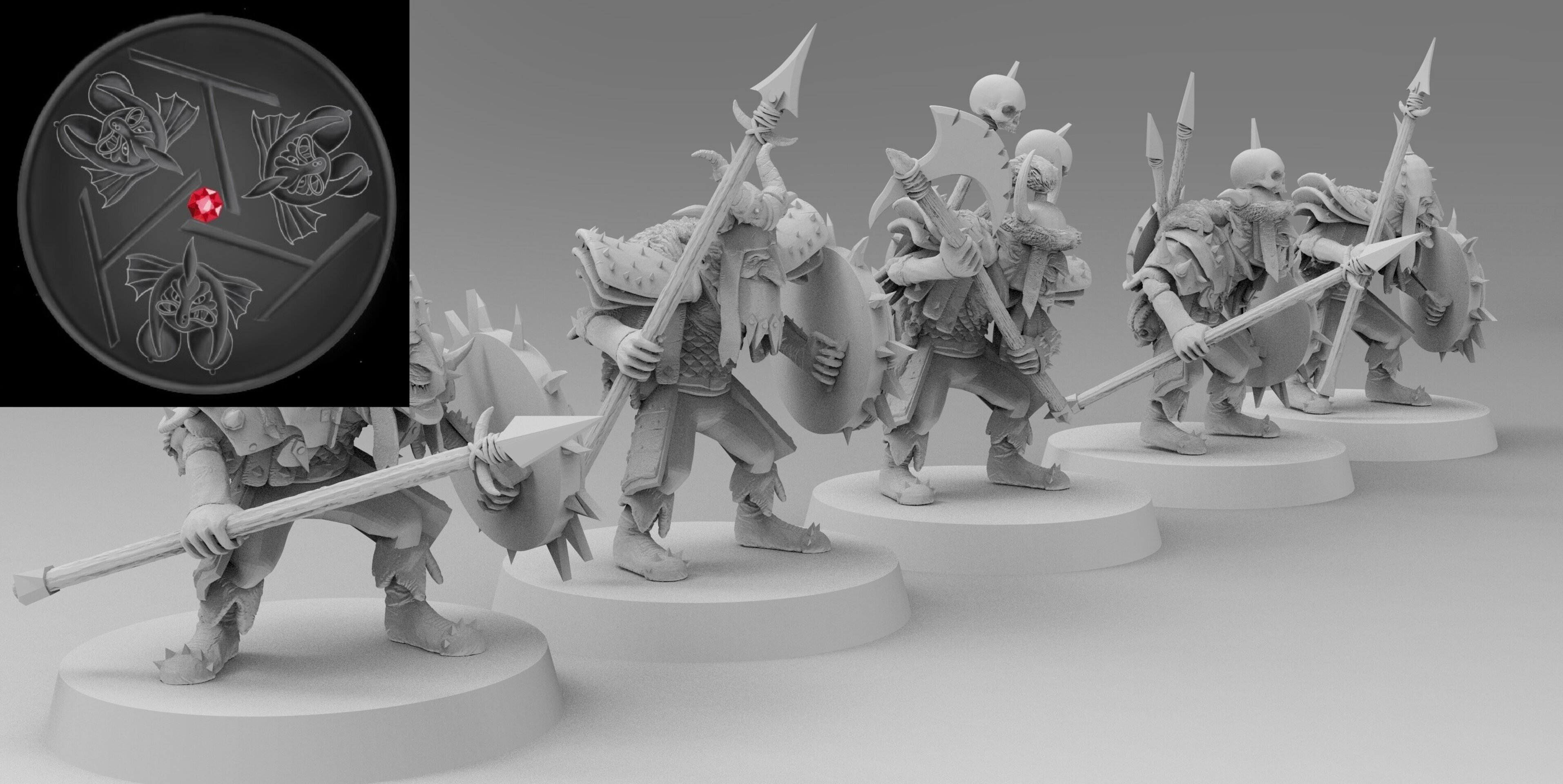 Goblin Hero on foot (emang) orcs & goblins - wargames - resin miniatures - 28 mm - 4