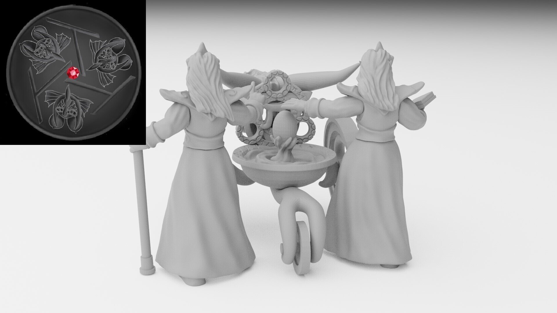 Flamethrower (ilhadiel) high elves - wargames - resin miniatures - 28 mm - 3