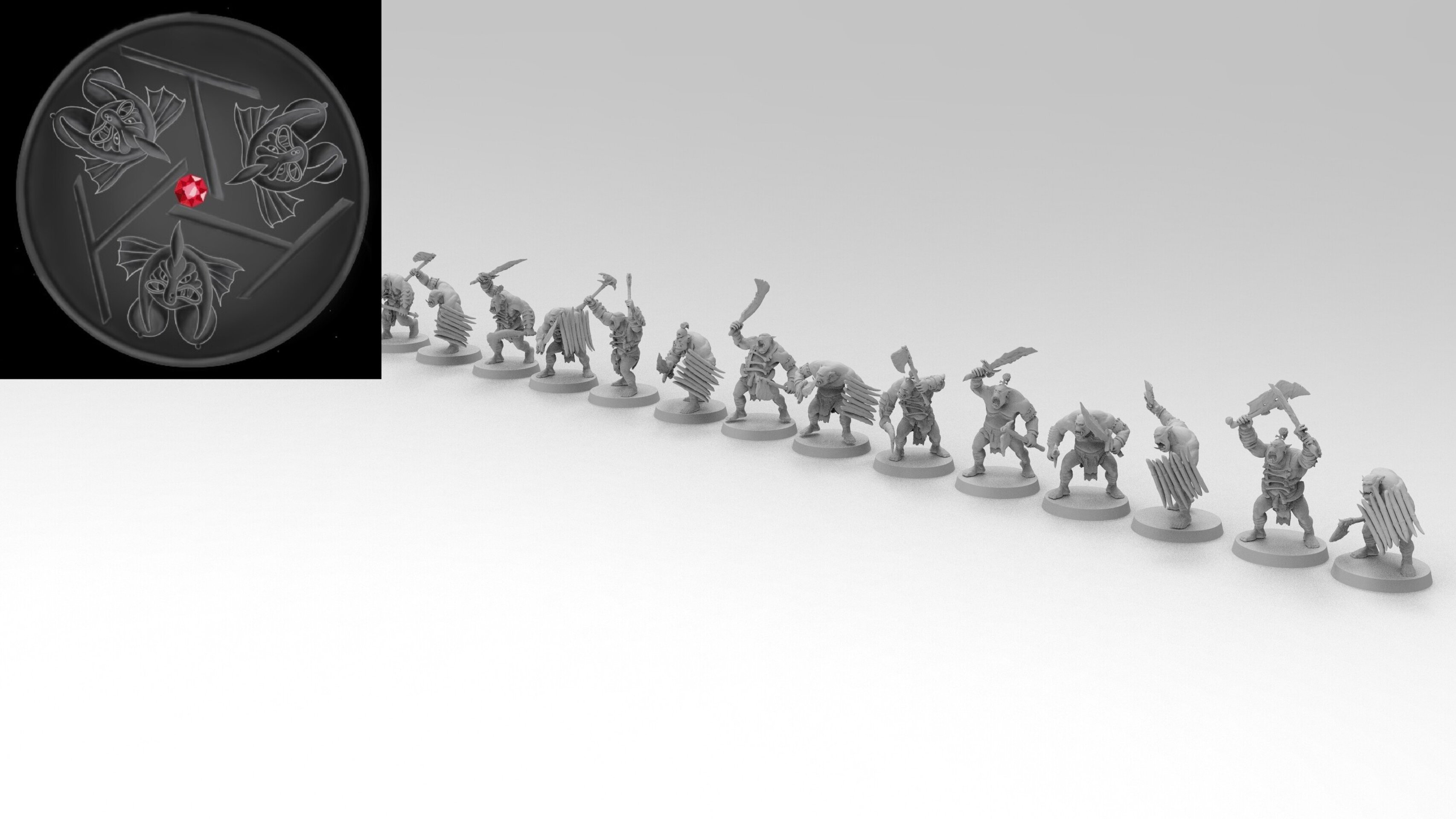 Savage Orcs (emang) orcs & goblins - wargames - resin miniatures - 28 mm - 3