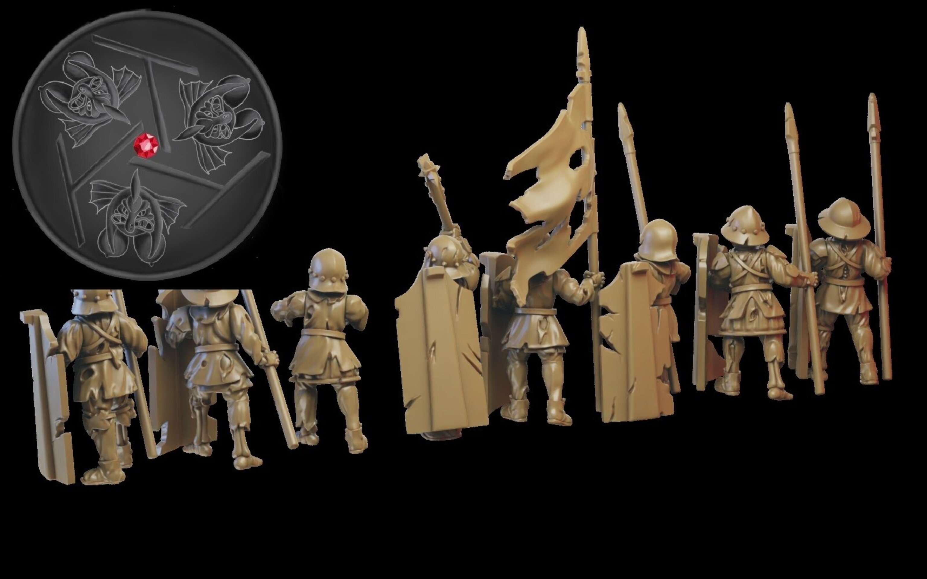 Skeleton Warriors (ilhadiel) vampire counts - resin miniatures - 28 mm - 3