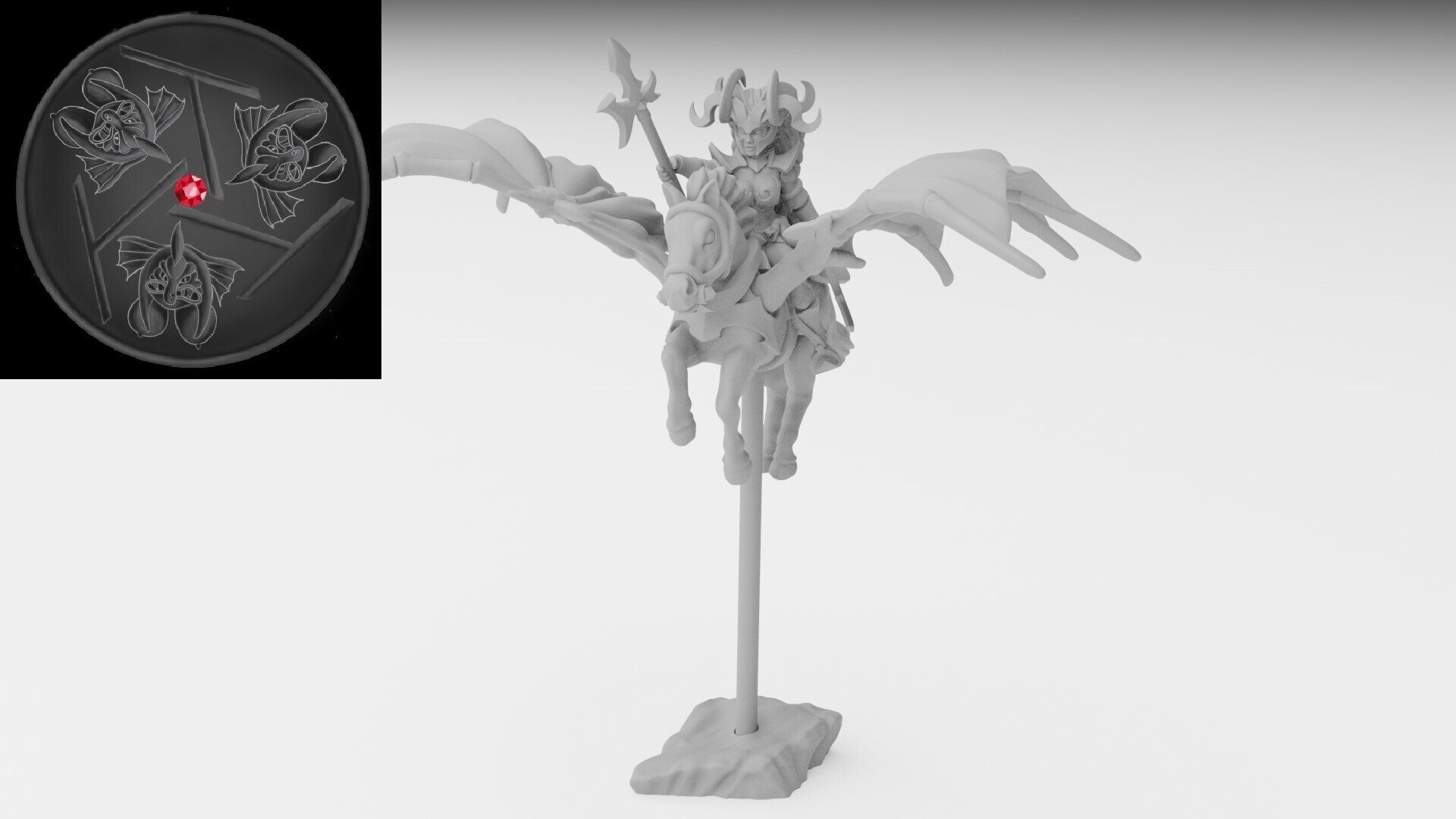 Sorceress Character (ilhadiel) dark elves - wargames - resin miniatures - 28 mm - 4