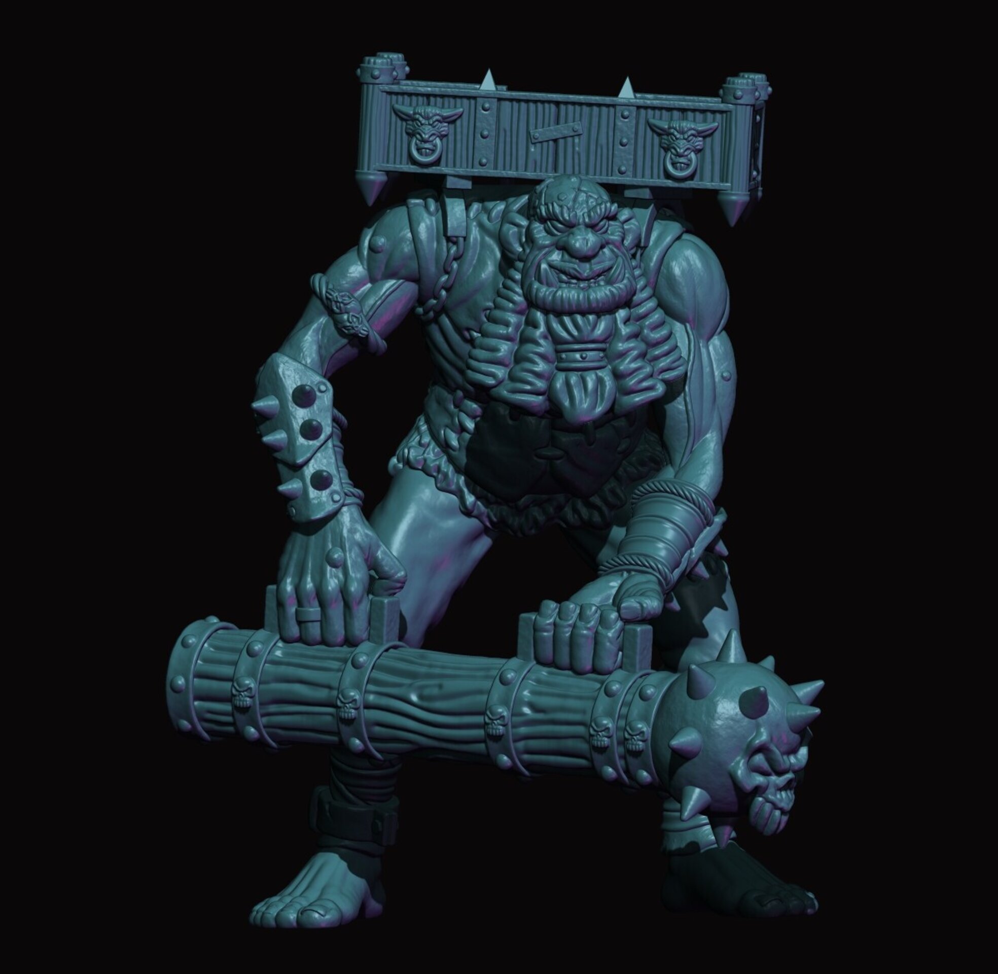 Siege Giant (fabelzel) chaos dwarfs oldhammer - resin miniatures - 28 mm - 3