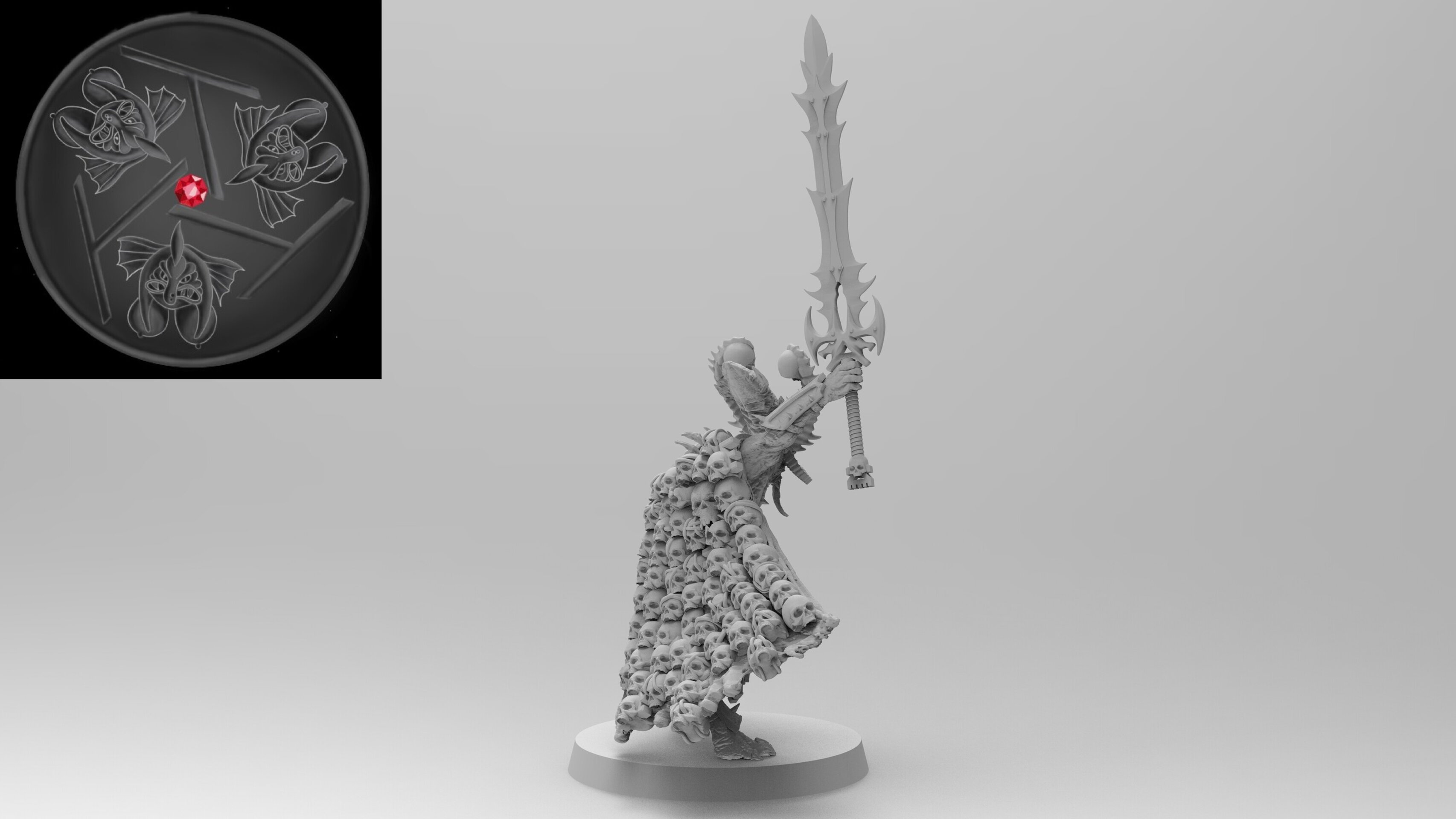 Blood God Herald Character (emang) chaos daemons - resin miniatures - 28 mm - 4