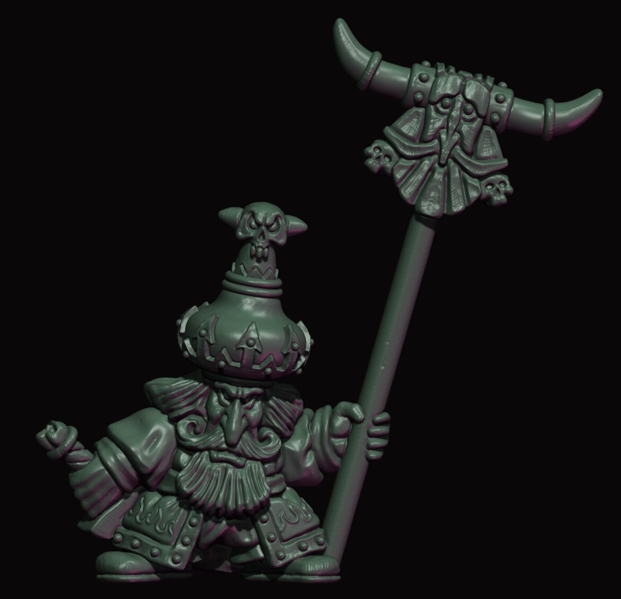 Command Group Chaos Dwarfs (fabelzel) chaos dwarfs oldhammer - 28 mm - 7