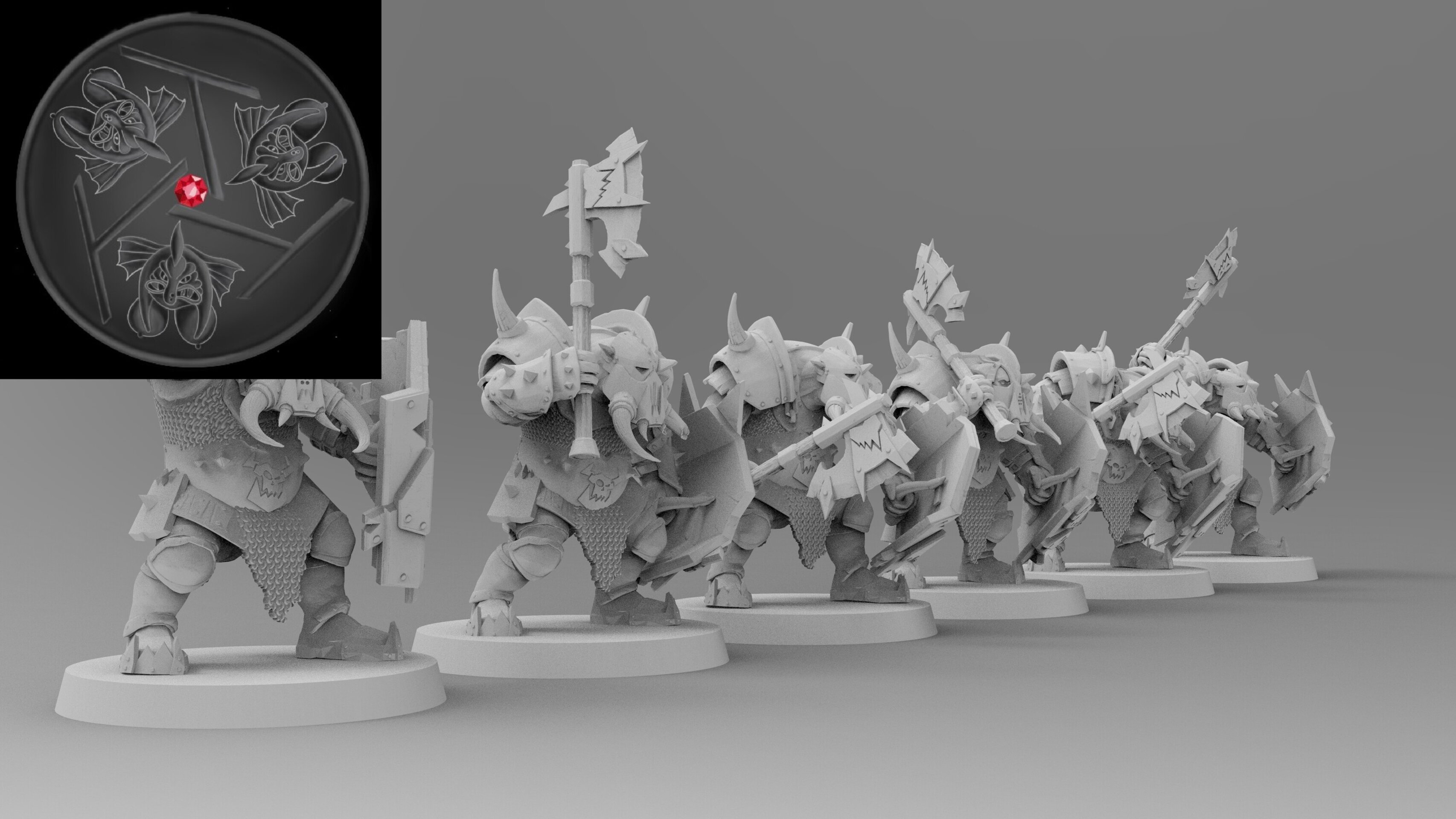 Black Orc Hero (emang) orcs & goblins - wargames - resin miniatures - 28 mm - 1