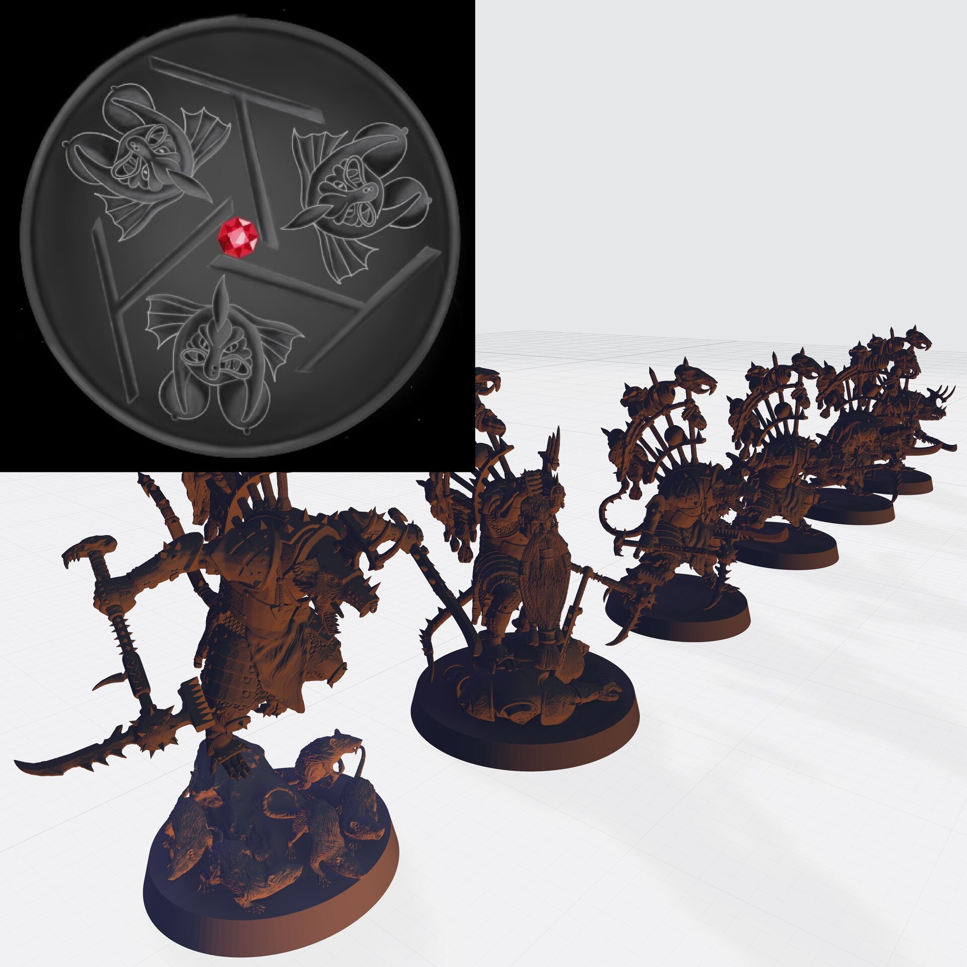 Warlord Character (emang) skavens - wargames - resin miniatures - 28 mm - 4