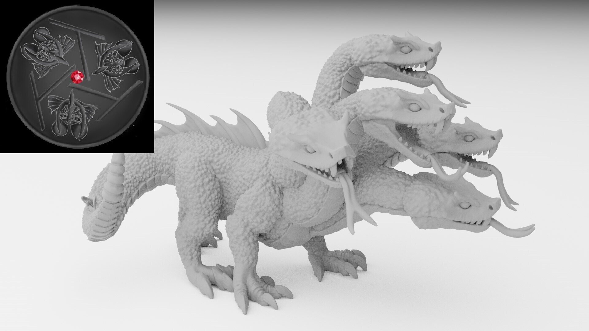 Hydra (ilhadiel) dark elves - wargames - resin miniatures - 28 mm - 2