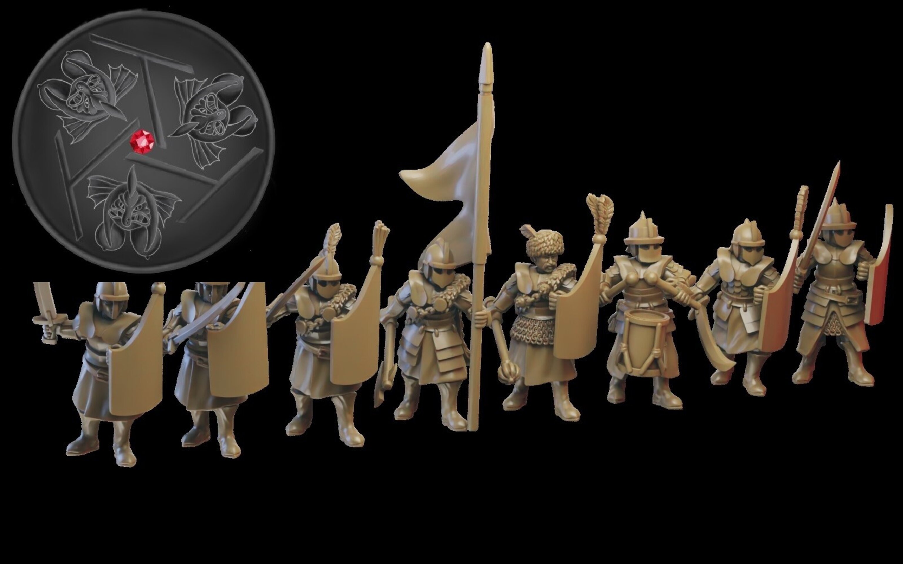 Palace Tzar Guard (ilhadiel) kislev - wargames - resin miniatures - 28 mm - 1