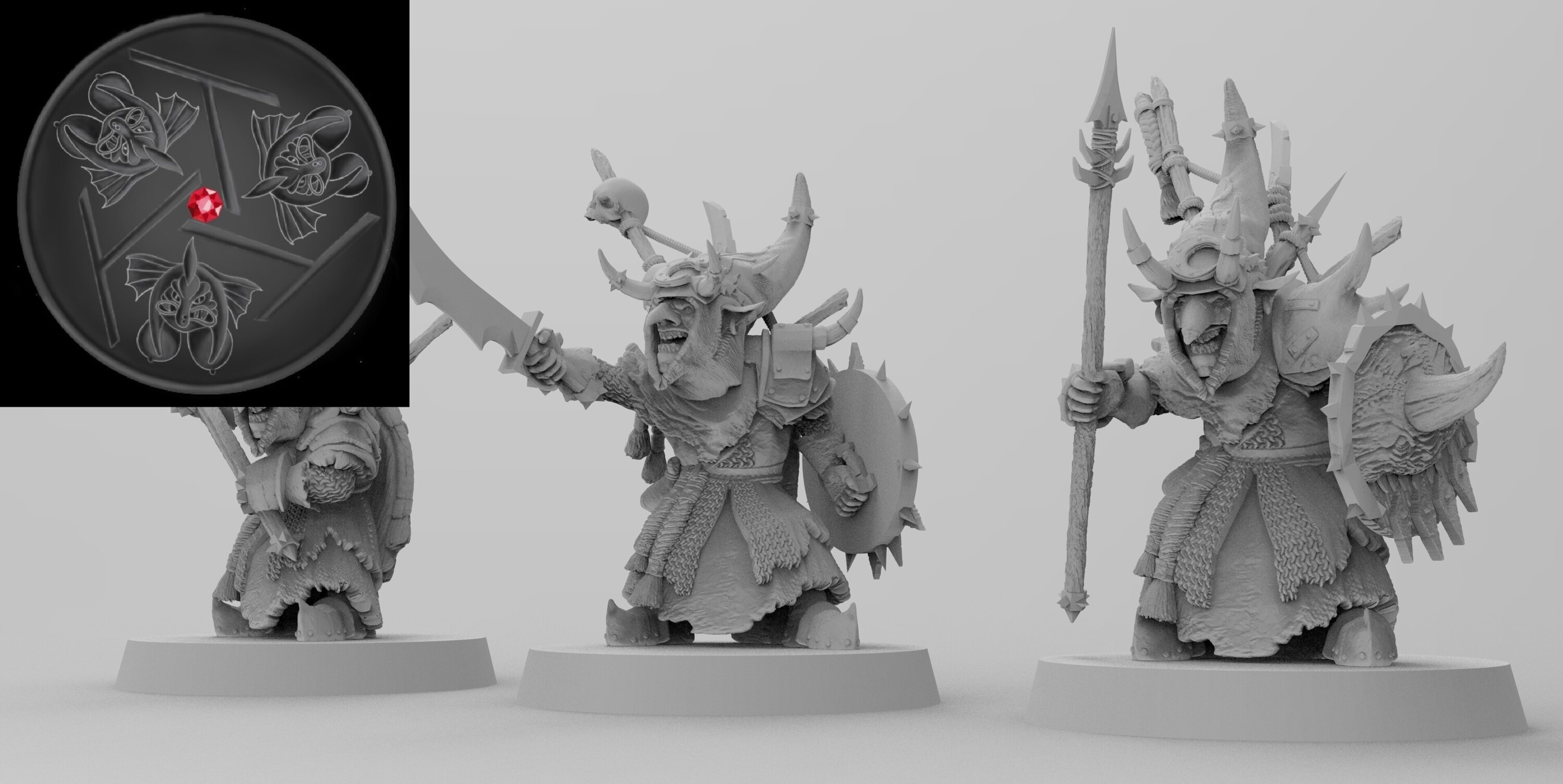 Night Goblin Hero on foot (emang) orcs & goblins - wargames - resin miniatures - 28 mm - 2