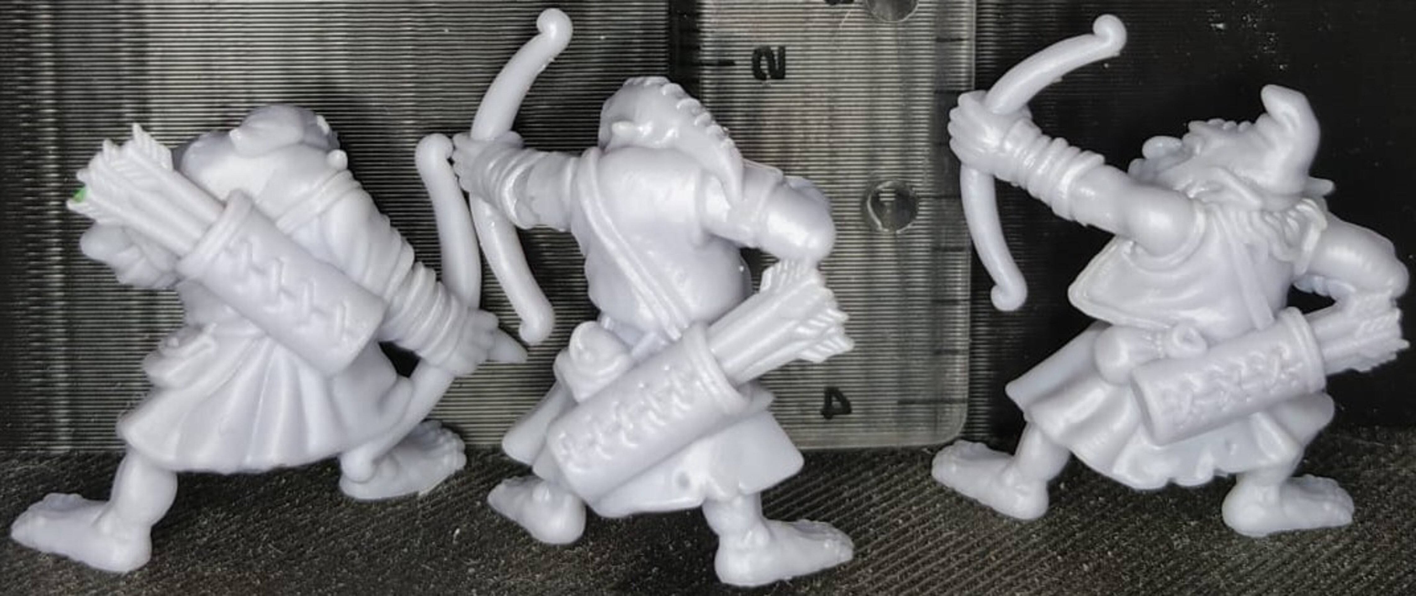 Hobgoblin Archers (fabelzel) chaos dwarfs oldhammer - resin miniatures - 28 mm - 6