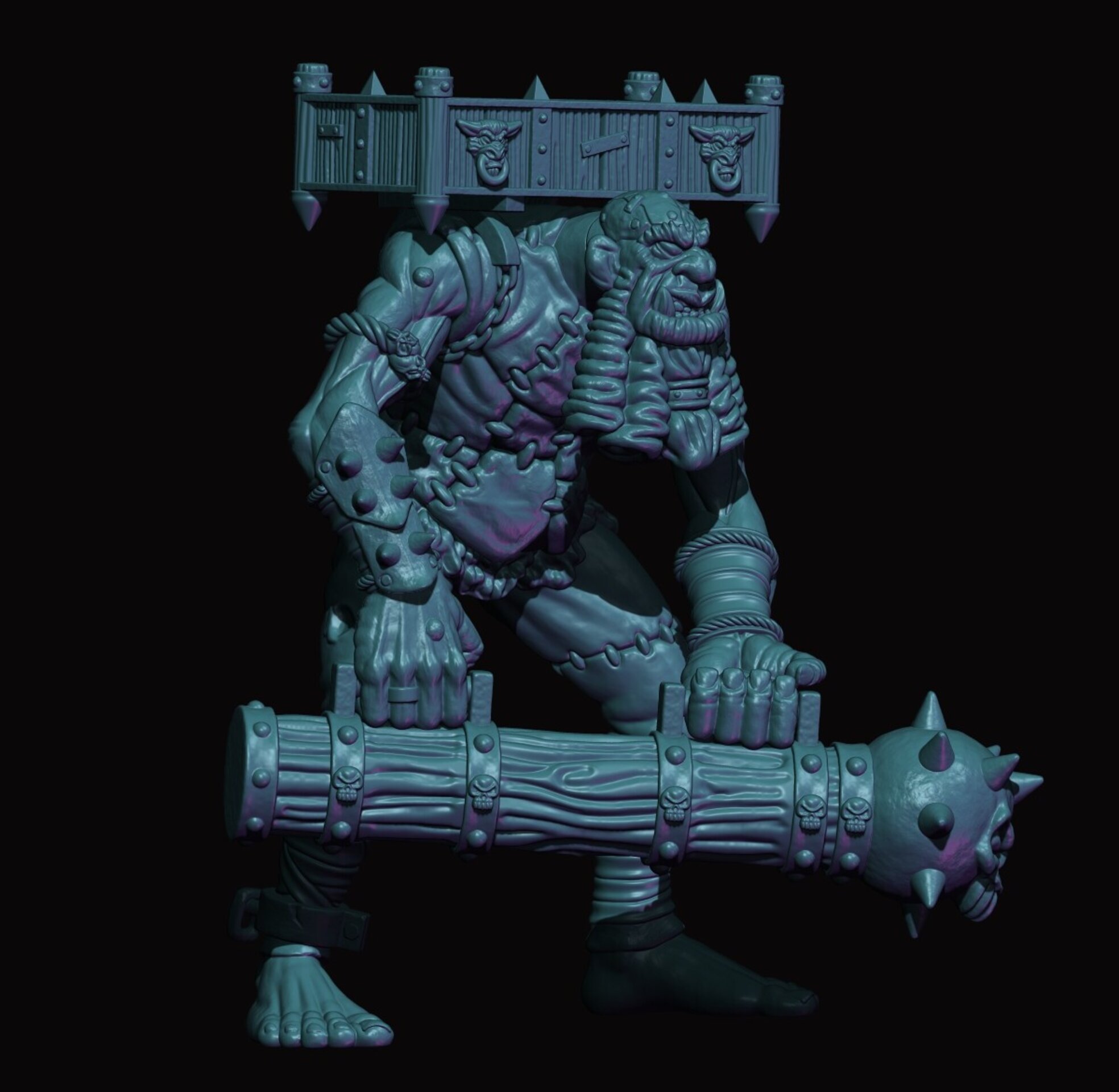 Siege Giant (fabelzel) chaos dwarfs oldhammer - resin miniatures - 28 mm - 4