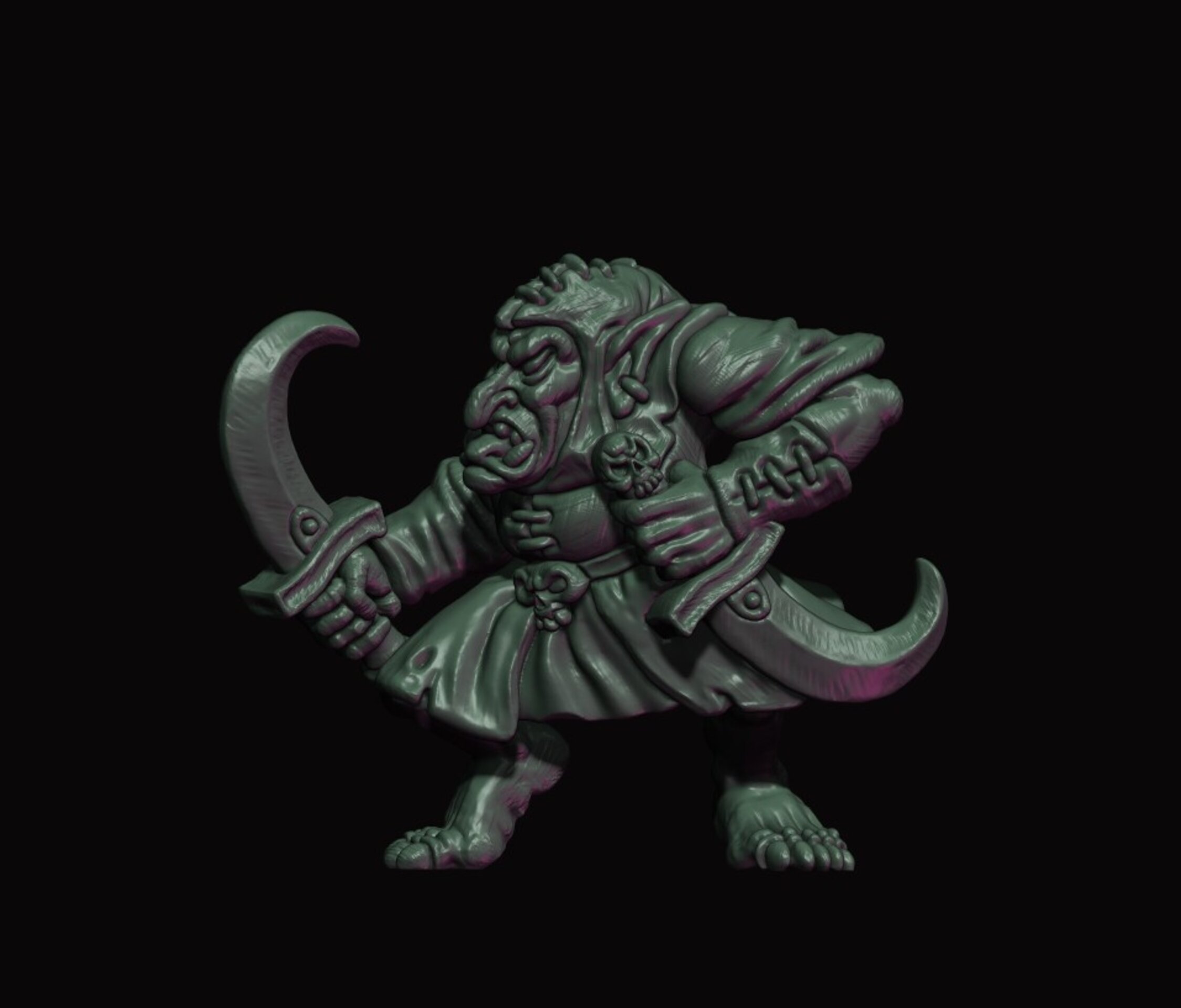 Hobgoblin Cutthroats (fabelzel) chaos dwarfs oldhammer - resin - 28 mm - 9