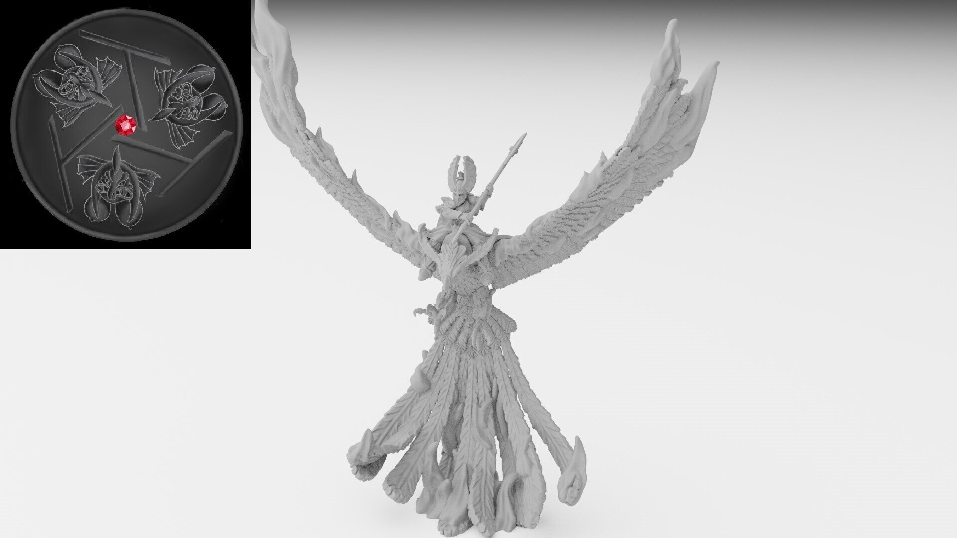 Phoenix Guard Character (ilhadiel) high elves - resin miniatures - 28 mm - 1