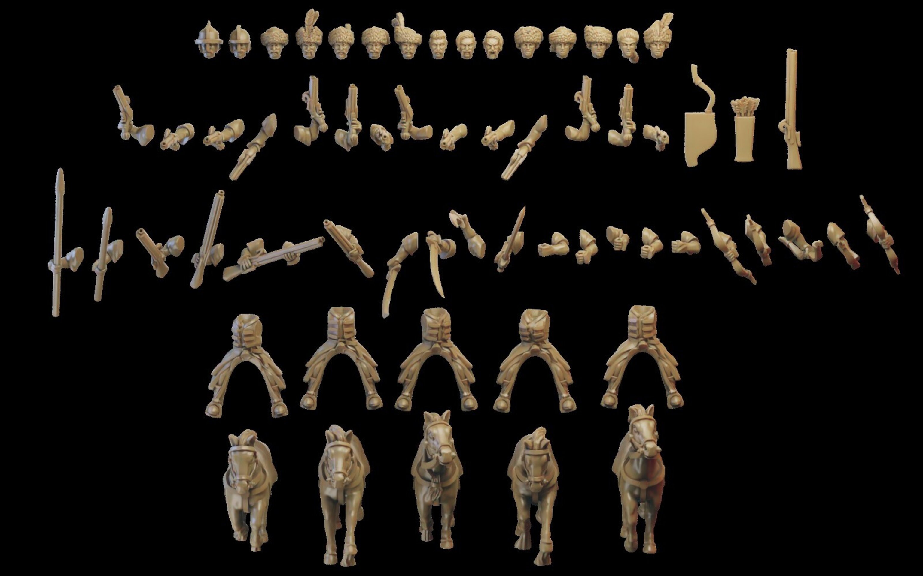 Kossovite Dervishes (ilhadiel) kislev - wargames - resin miniatures - 28 mm - 5