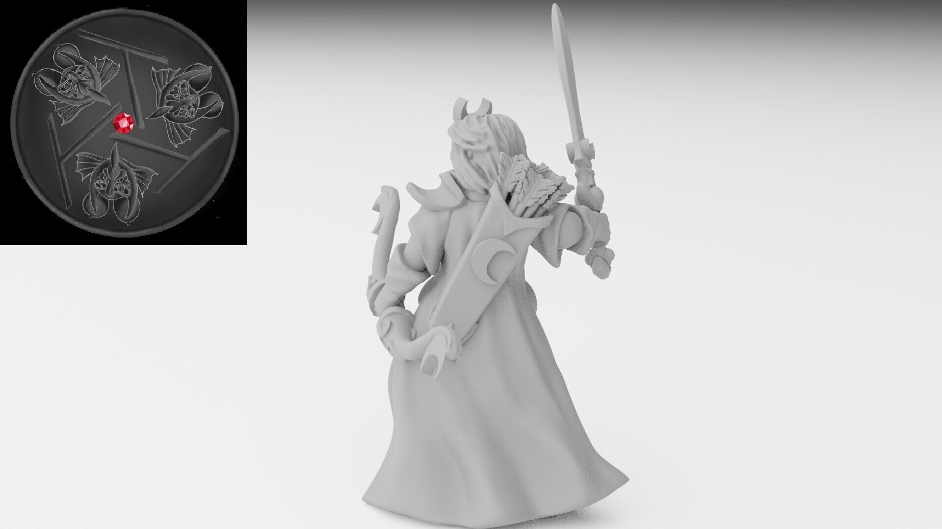 Shadow Warrior Character (ilhadiel) high elves - resin miniatures - 28 mm - 3