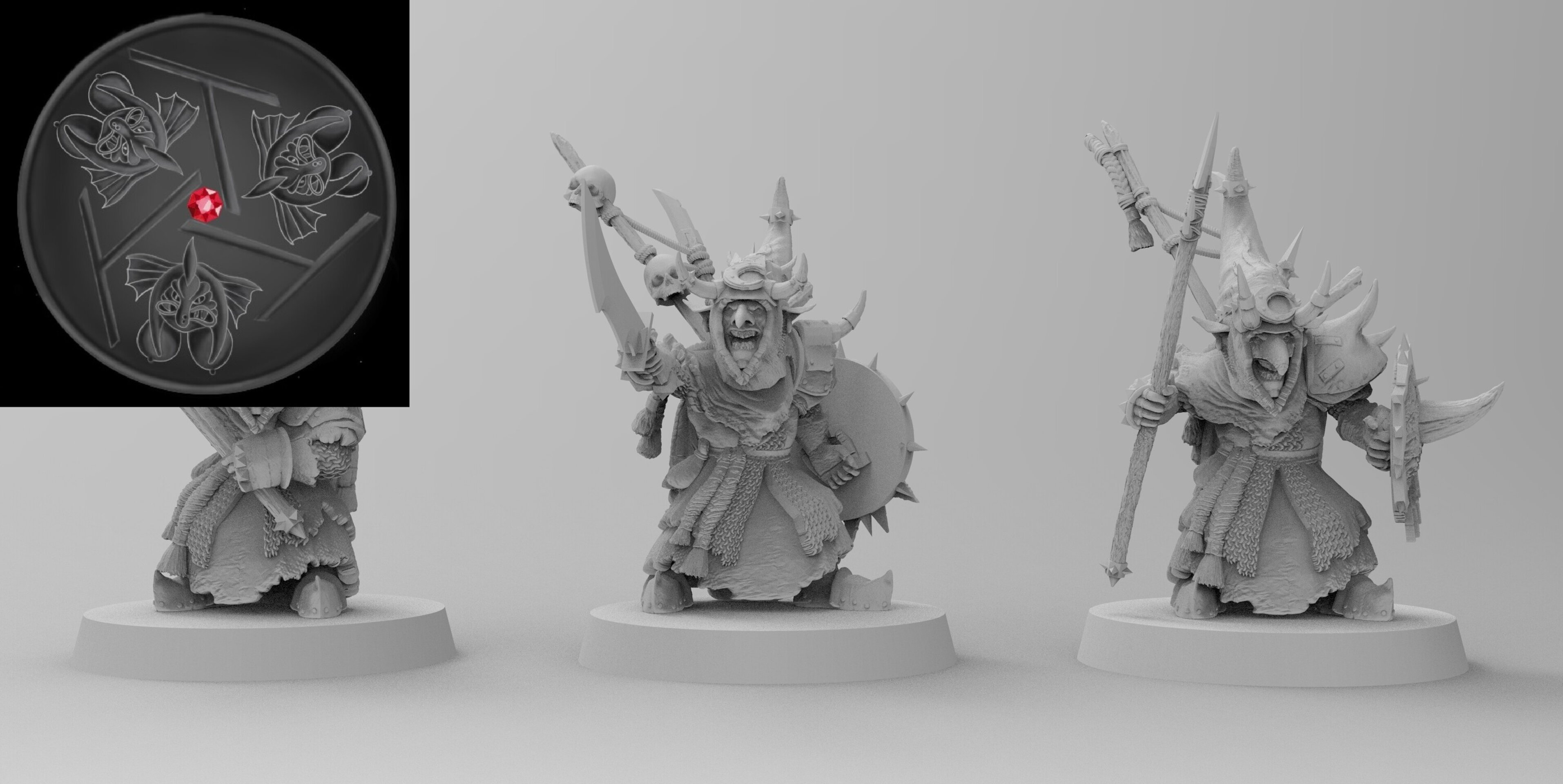 Night Goblin Hero on foot (emang) orcs & goblins - wargames - resin miniatures - 28 mm - 3