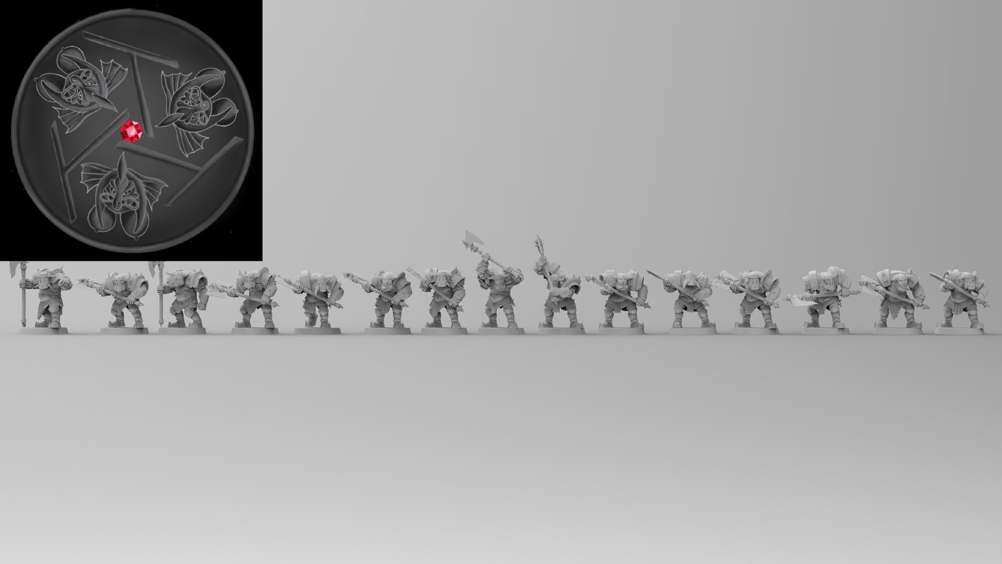 Black Orcs (emang) orcs & goblins - wargames - resin miniatures - 28 mm - 3