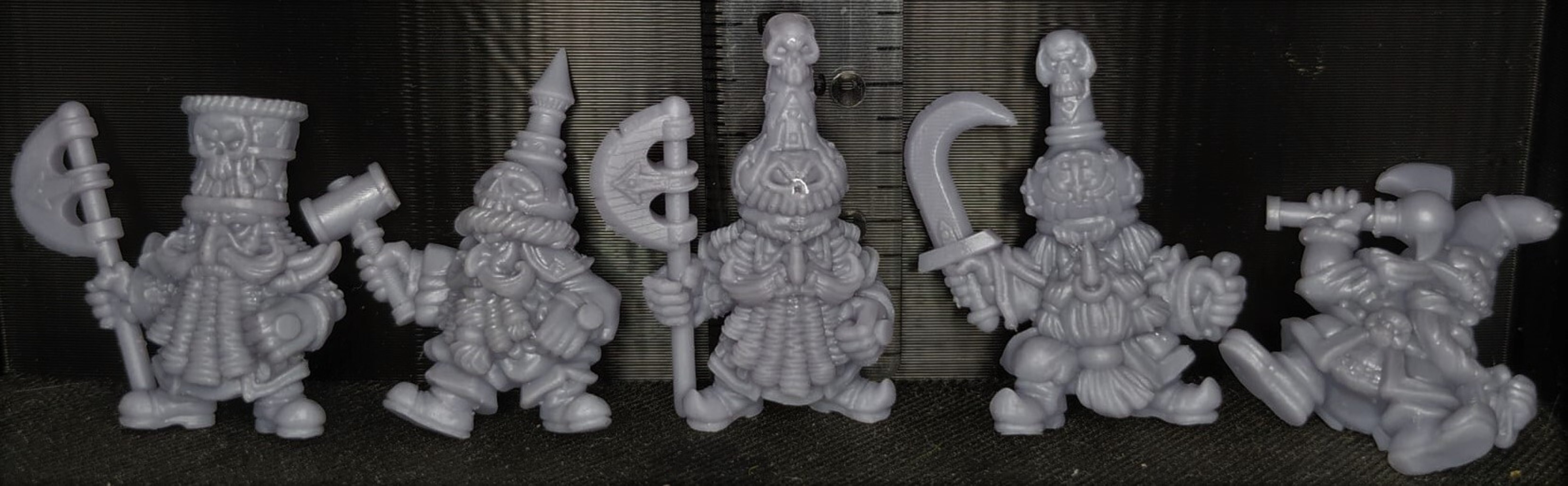 Chaos Dwarfs Warriors  (fabelzel) chaos dwarfs oldhammer - resin - 28 mm - 3