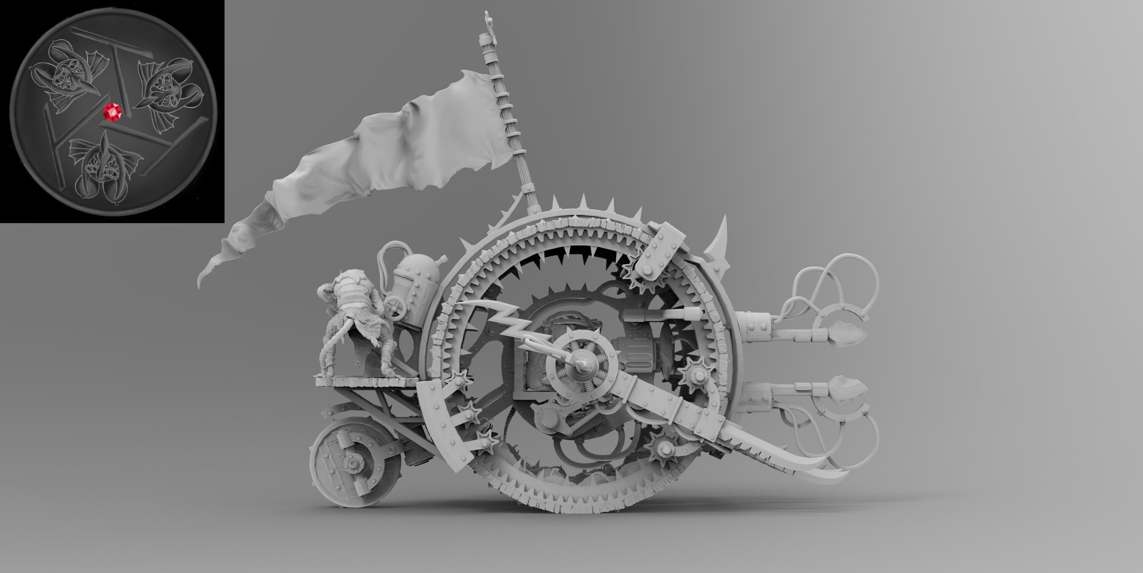 Doomwheel (emang) skavens - wargames - resin miniatures - 28 mm - 2
