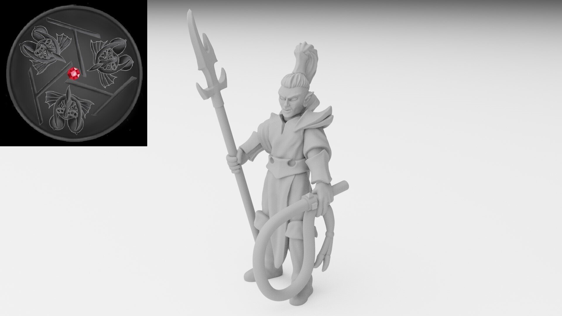 Kharibdyss (ilhadiel) dark elves - wargames - resin miniatures - 28 mm - 4