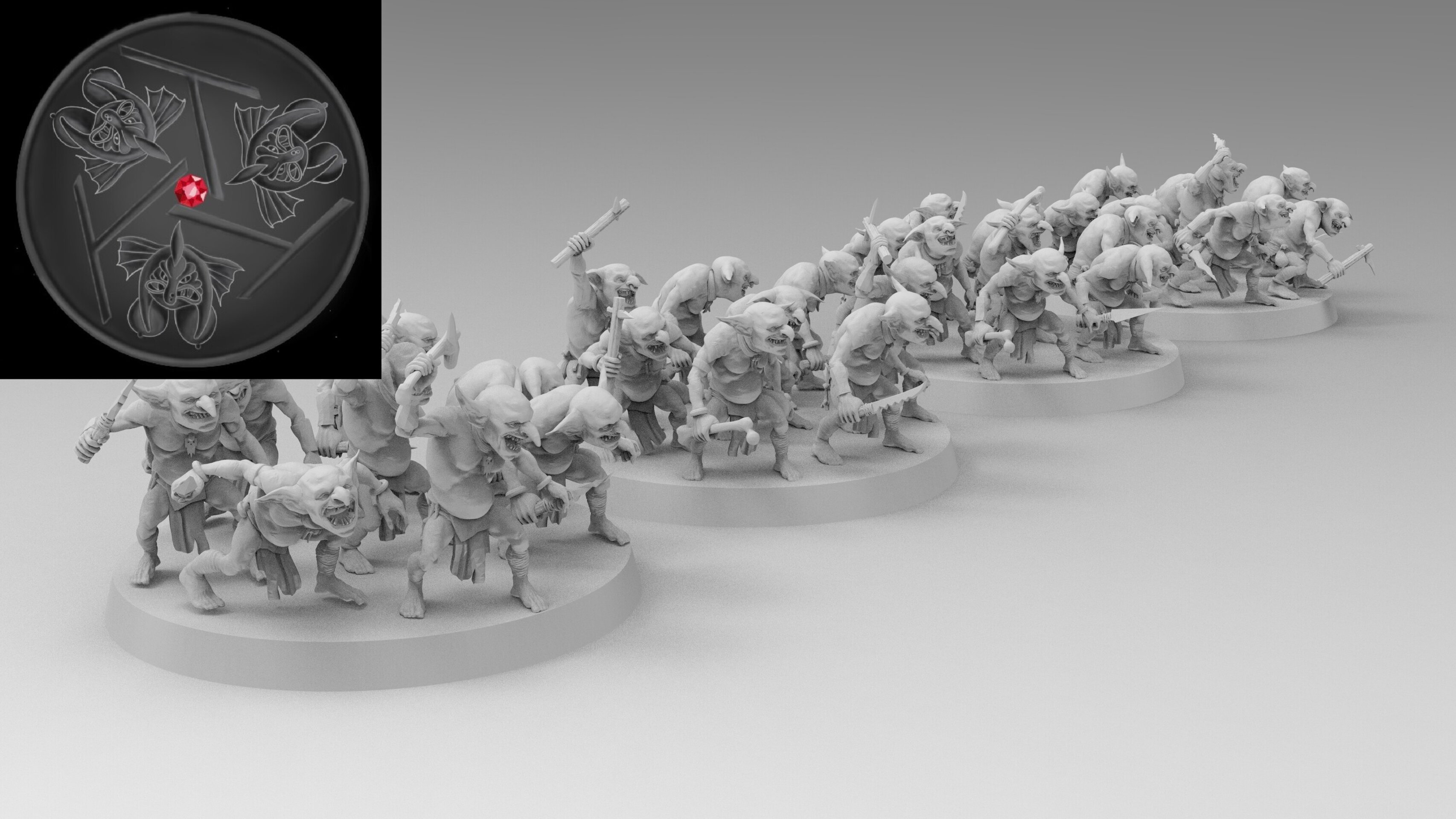 Snotlings (emang) orcs & goblins - wargames - resin miniatures - 28 mm - 4