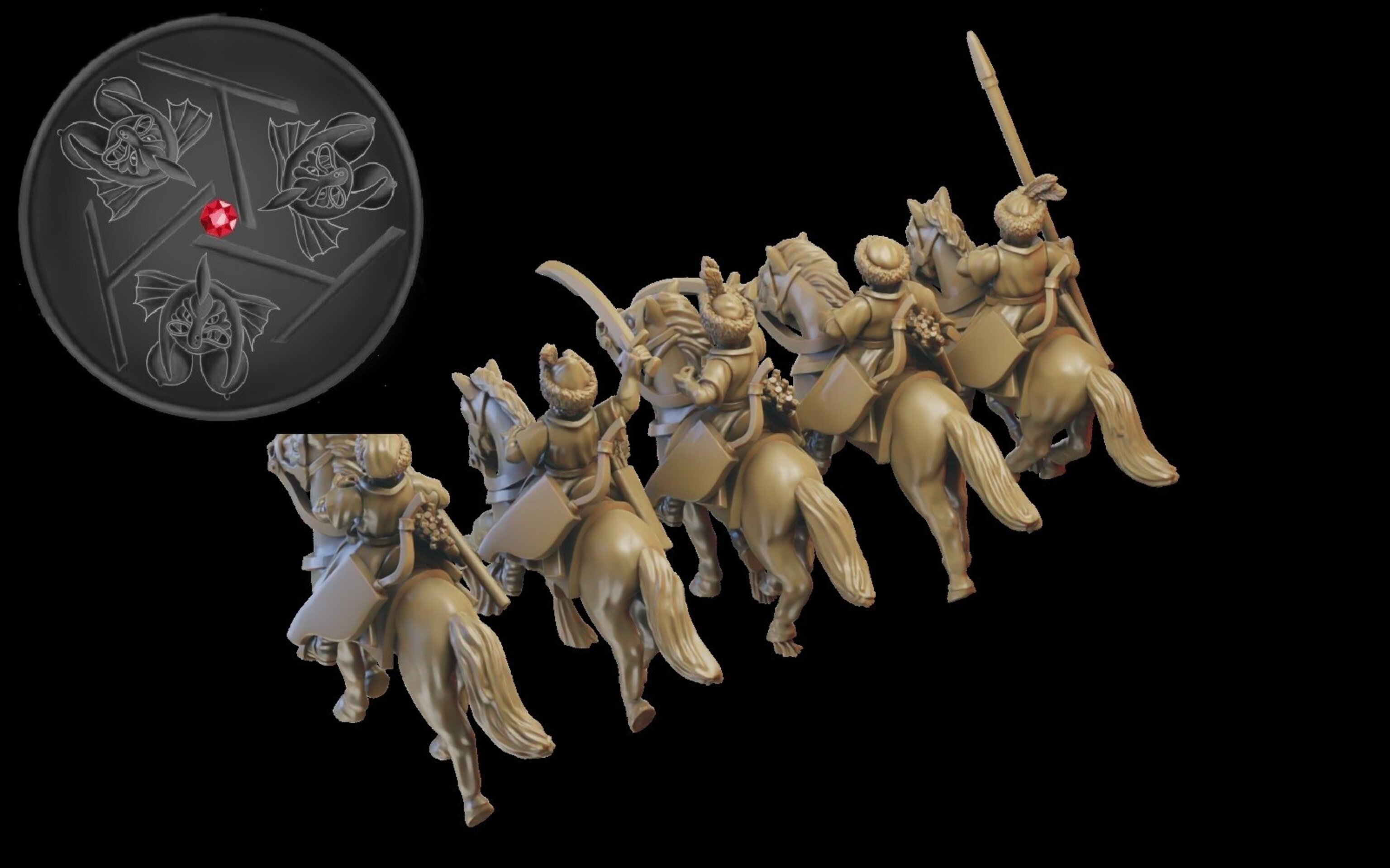 Kossovite Dervishes (ilhadiel) kislev - wargames - resin miniatures - 28 mm - 3