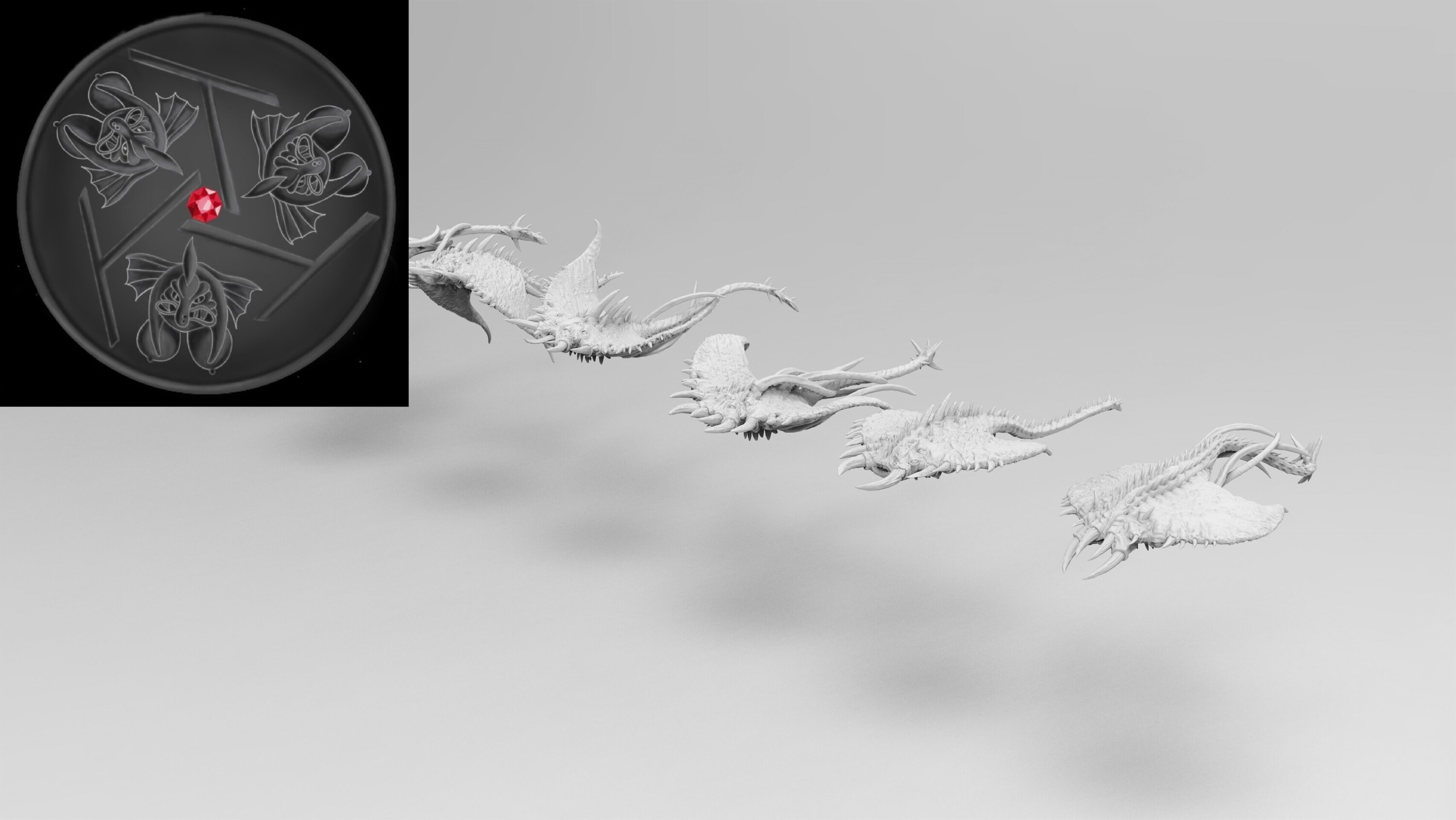 Screamer (emang) chaos daemons - wargames - resin miniatures - 28 mm - 2