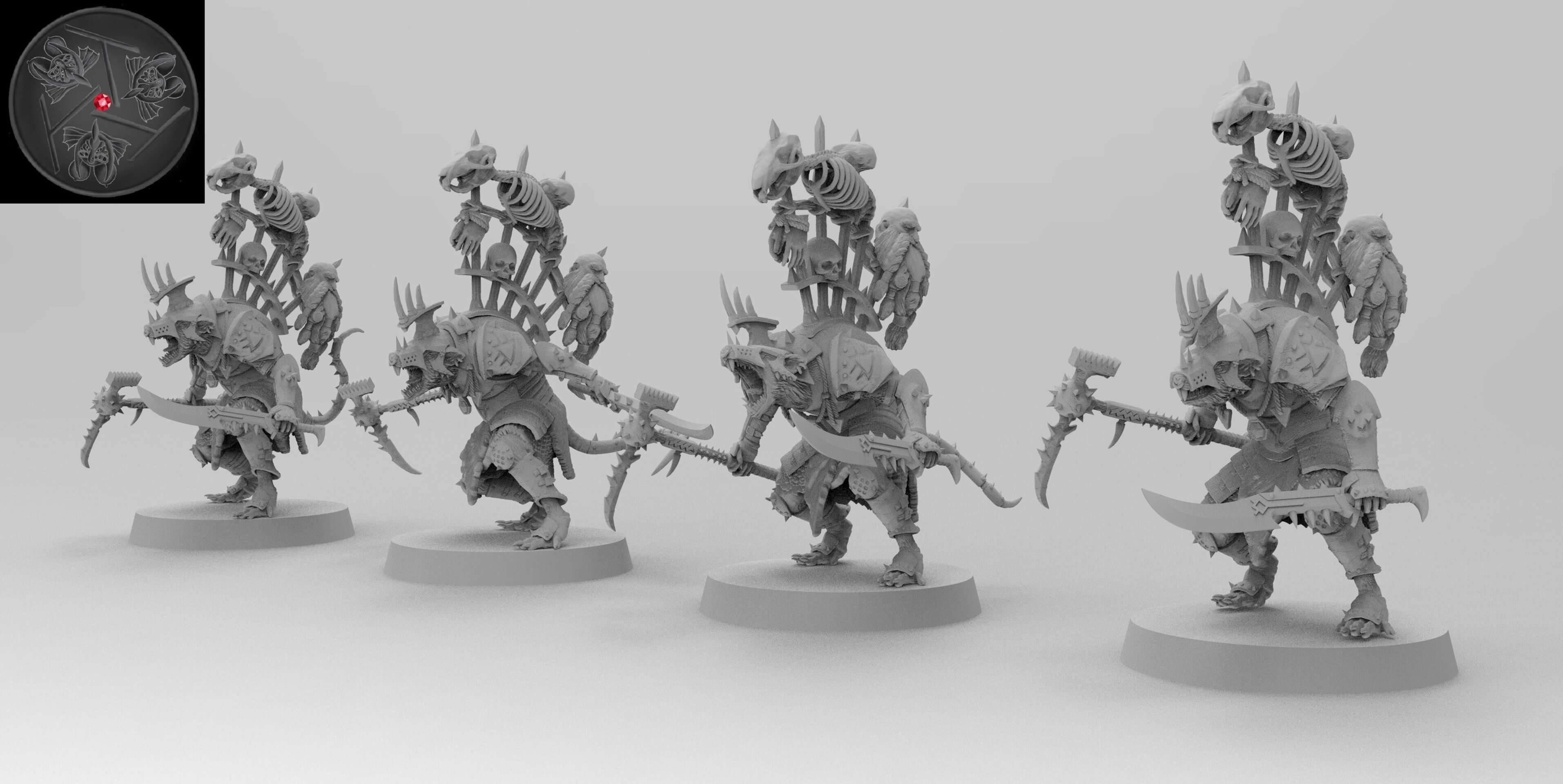 Warlord Character (emang) skavens - wargames - resin miniatures - 28 mm - 2