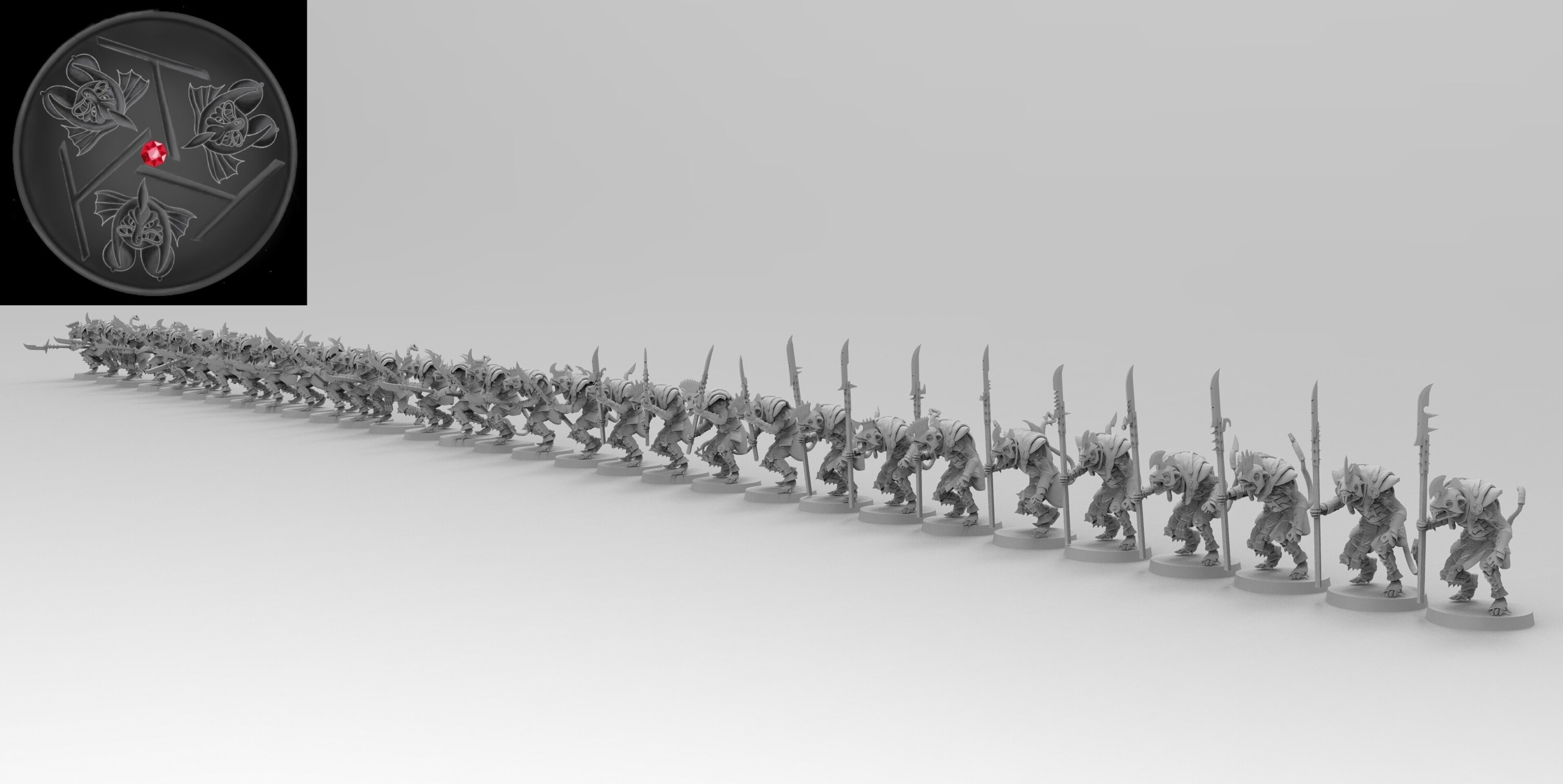 Stormvermins (emang) skavens - wargames - resin miniatures - 28 mm - 2