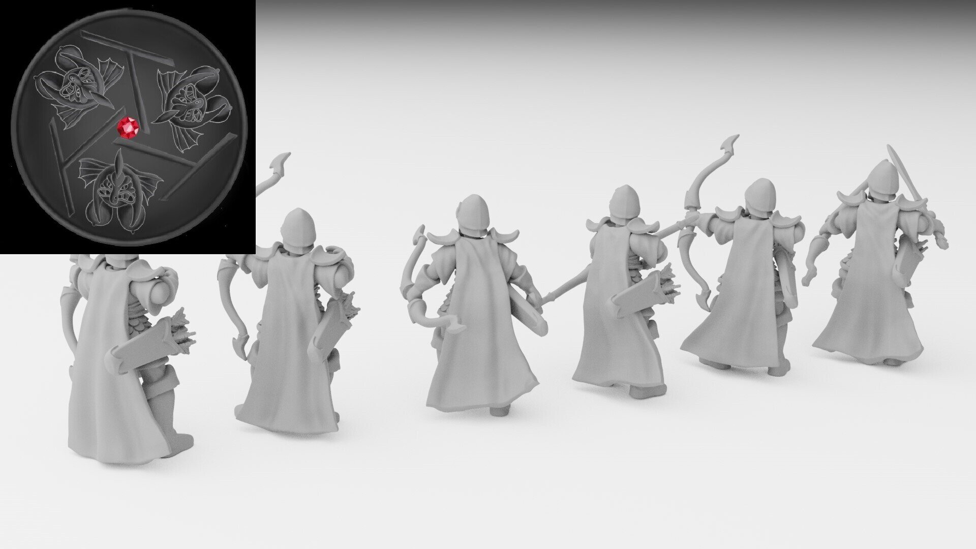 Shadow Warriors (ilhadiel) high elves - wargames - resin miniatures - 28 mm - 3