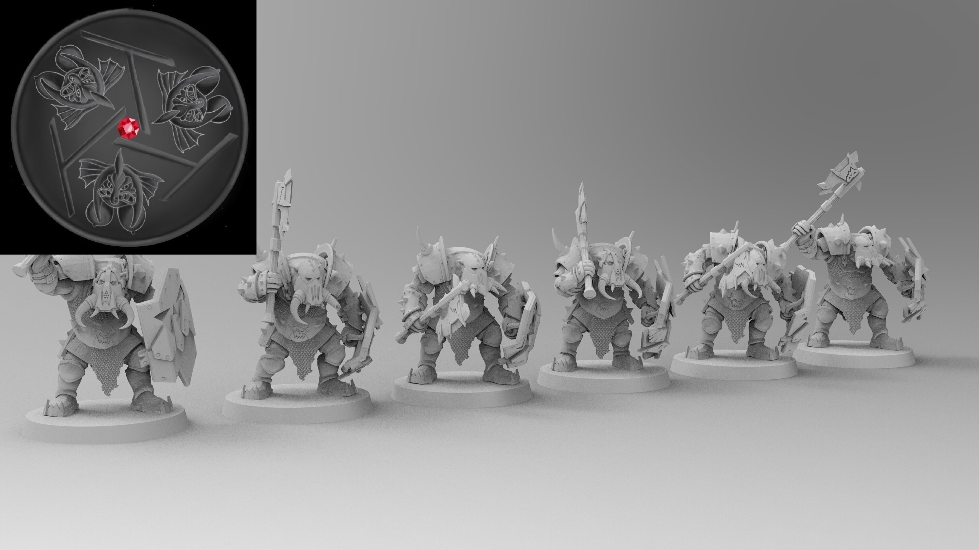 Black Orc Hero (emang) orcs & goblins - wargames - resin miniatures - 28 mm - 4