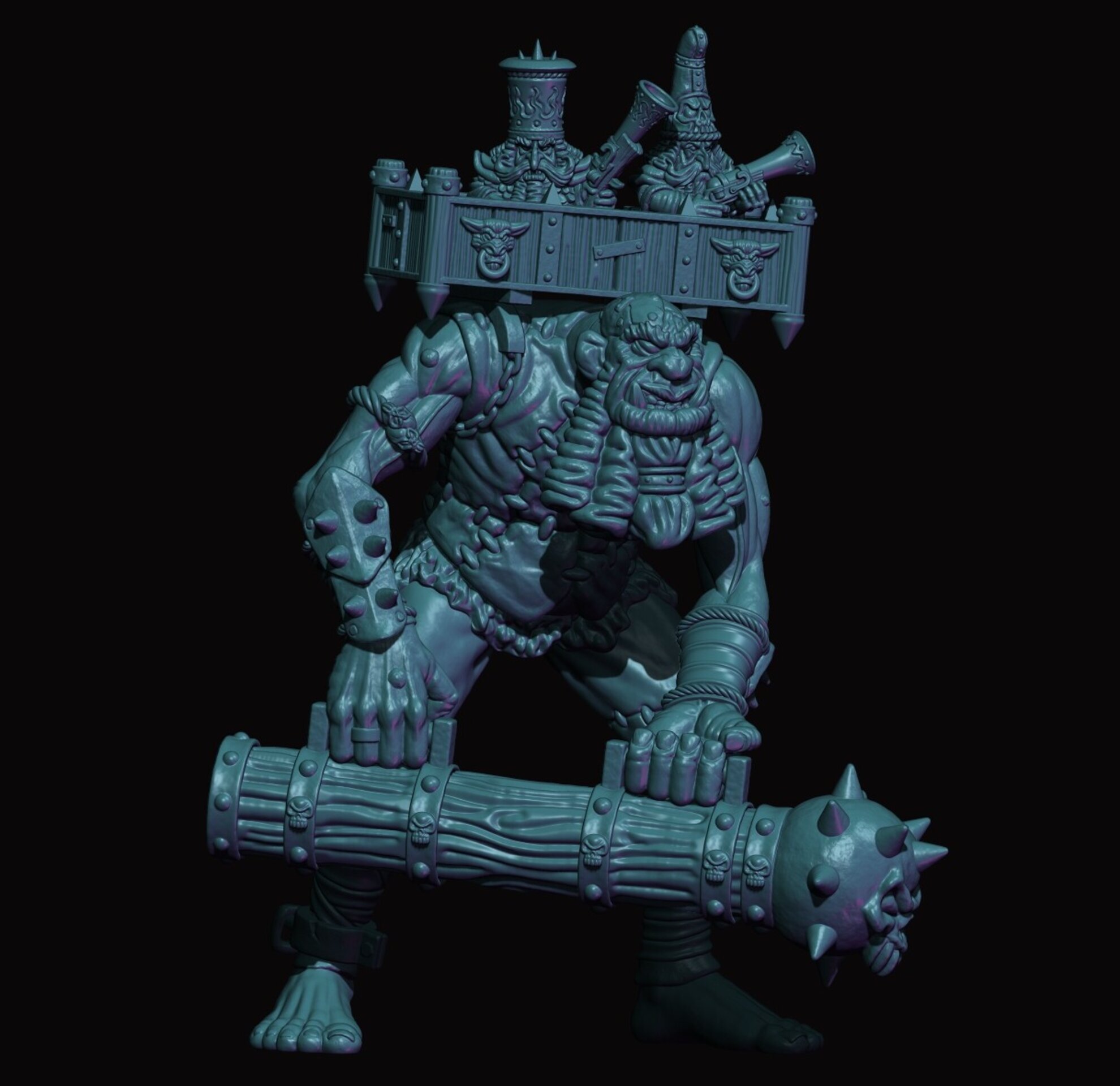 Siege Giant (fabelzel) chaos dwarfs oldhammer - resin miniatures - 28 mm - 6