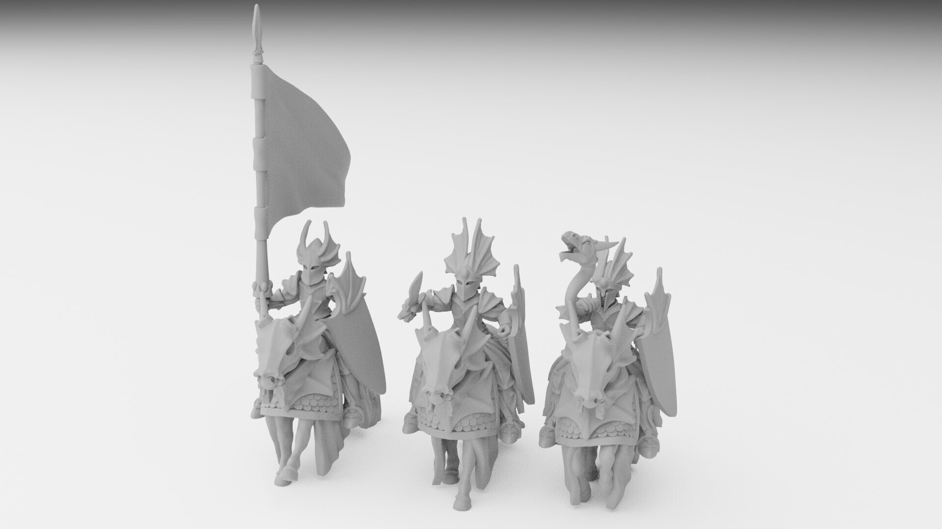 Dragon Princes (ilhadiel) high elves - wargames - resin miniatures - 28 mm - 3