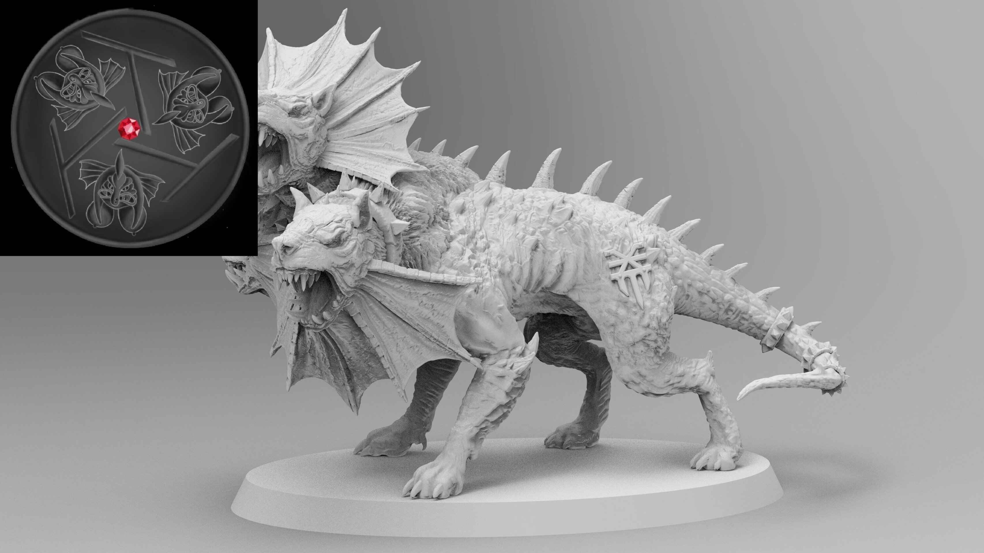 Flesh Hound Character (emang) chaos daemons - resin miniatures - 28 mm - 3