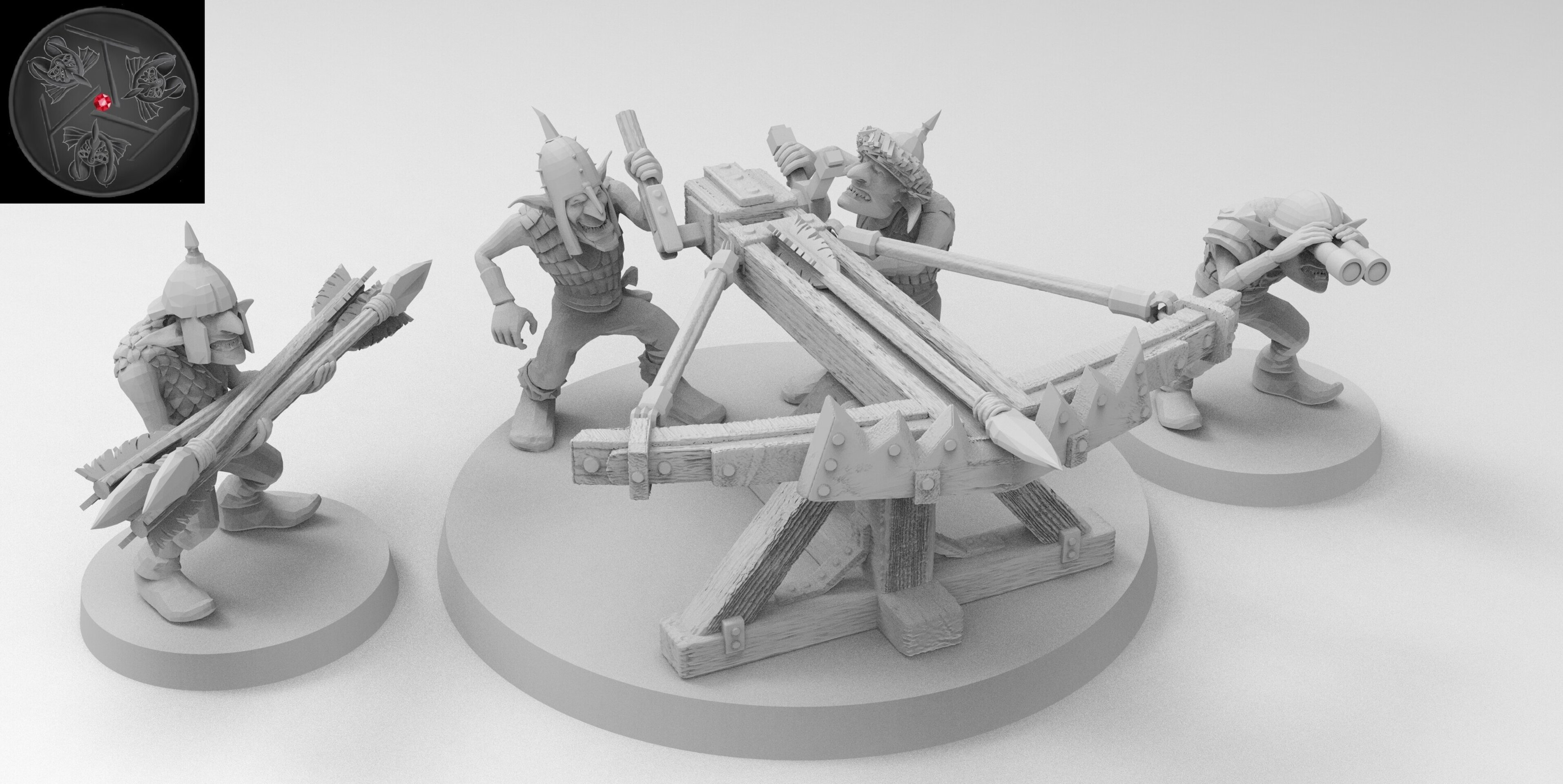 Goblin Spear Chukka (emang) orcs & goblins - wargames - resin miniatures - 28 mm - 3