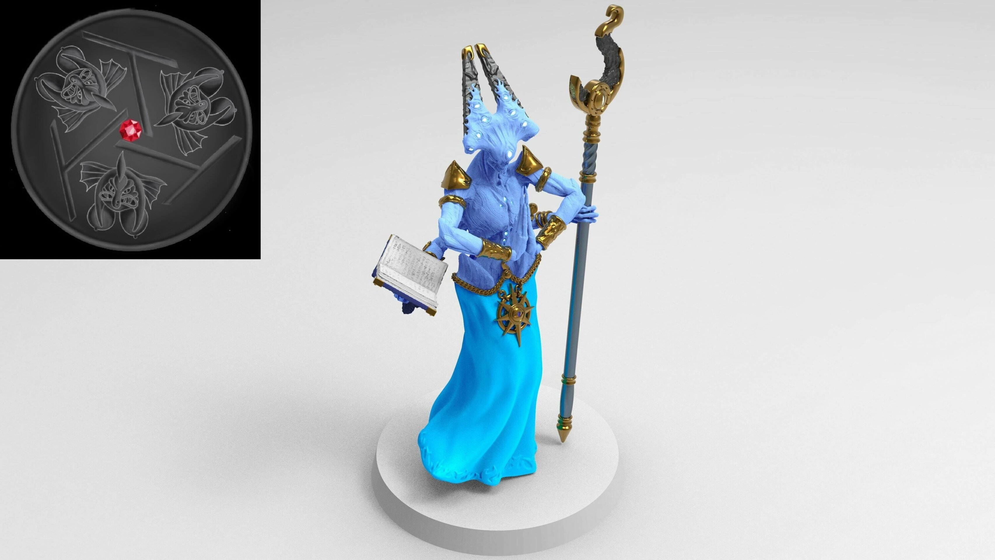 Gaunt Summoner (emang) chaos daemons - wargames - resin miniatures - 28 mm - 4