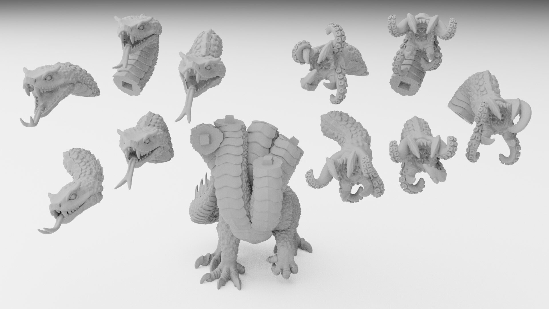 Kharibdyss (ilhadiel) dark elves - wargames - resin miniatures - 28 mm - 3