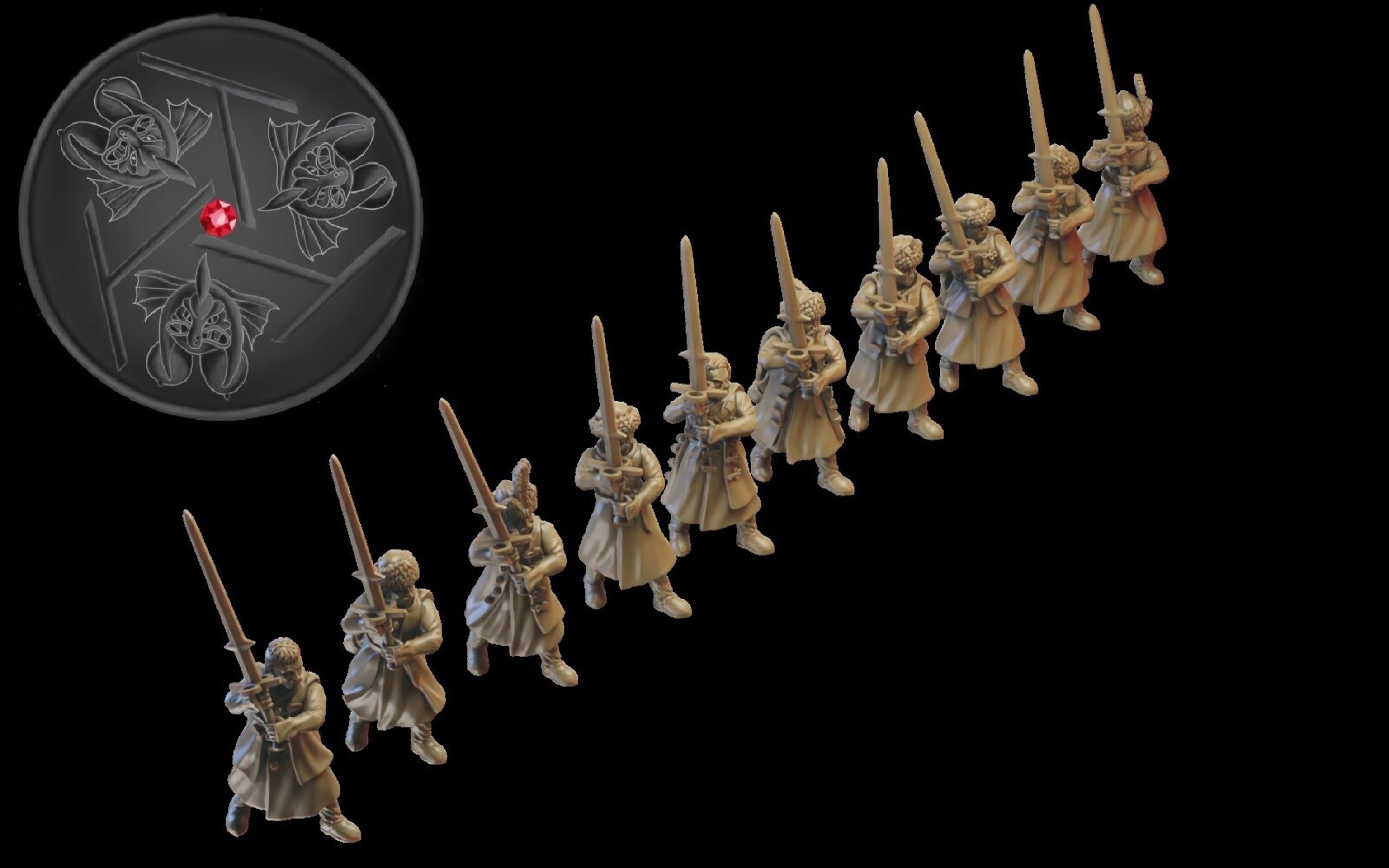 Kislev Warriors (ilhadiel) kislev - wargames - resin miniatures - 28 mm - 5