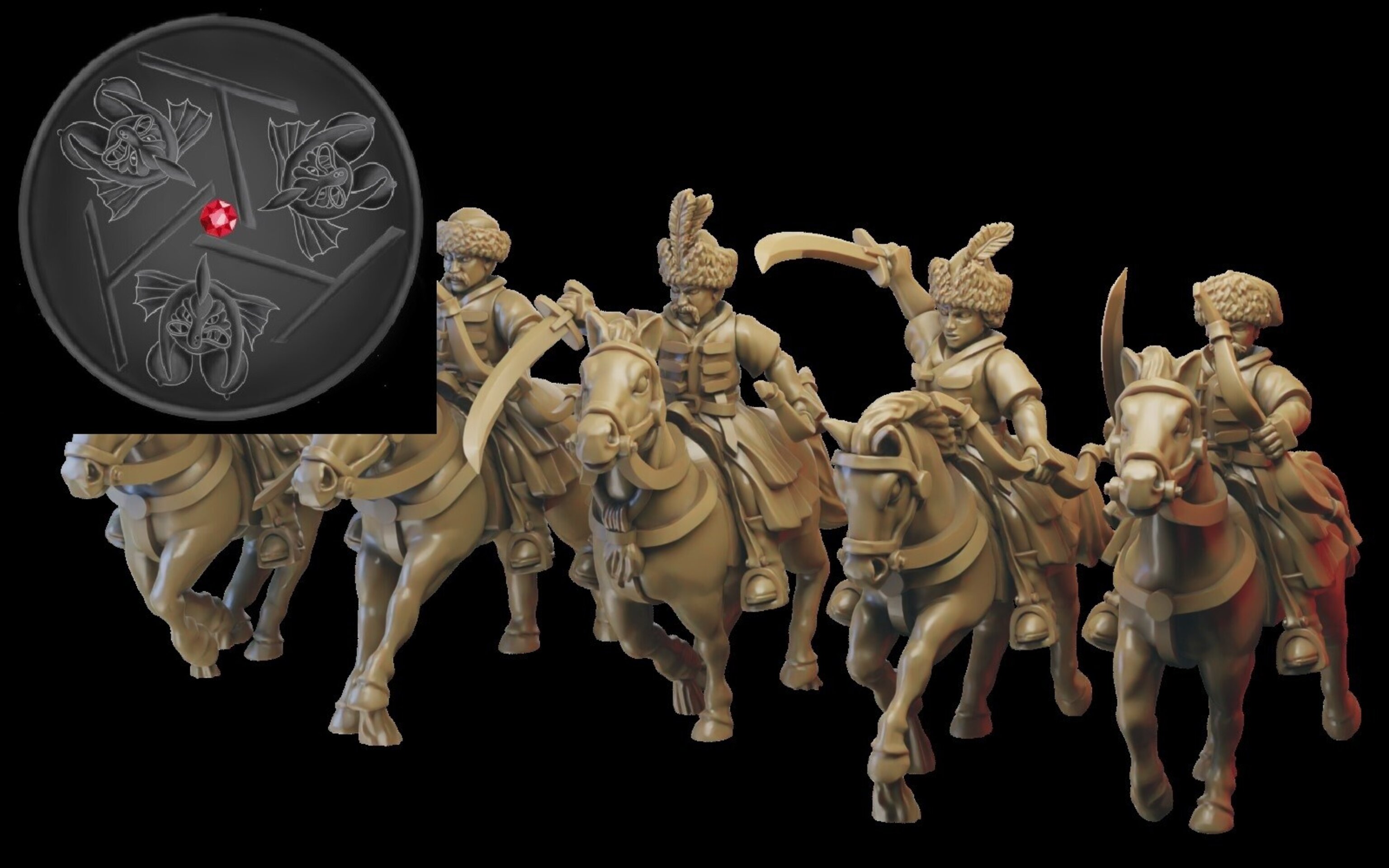 Kossovite Dervishes (ilhadiel) kislev - wargames - resin miniatures - 28 mm - 4