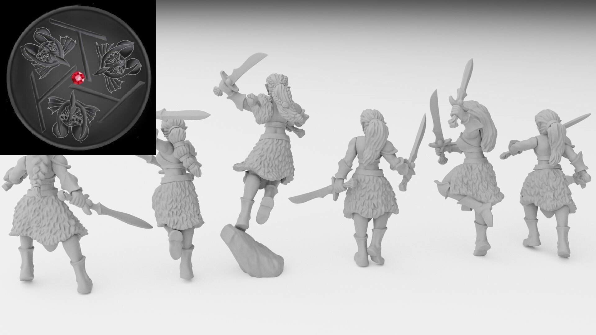 White Lioness (ilhadiel) high elves - wargames - resin miniatures - 28 mm - 4