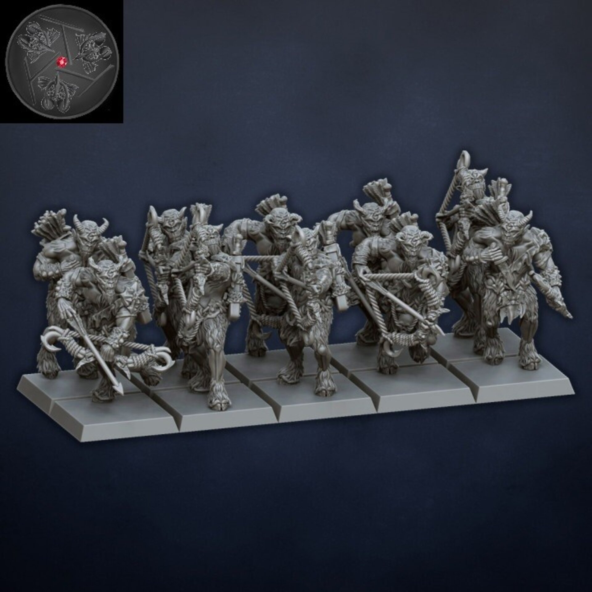 Ungor Raiders (dragons lake) beastmen - wargames - resin miniatures - 28 mm - 3
