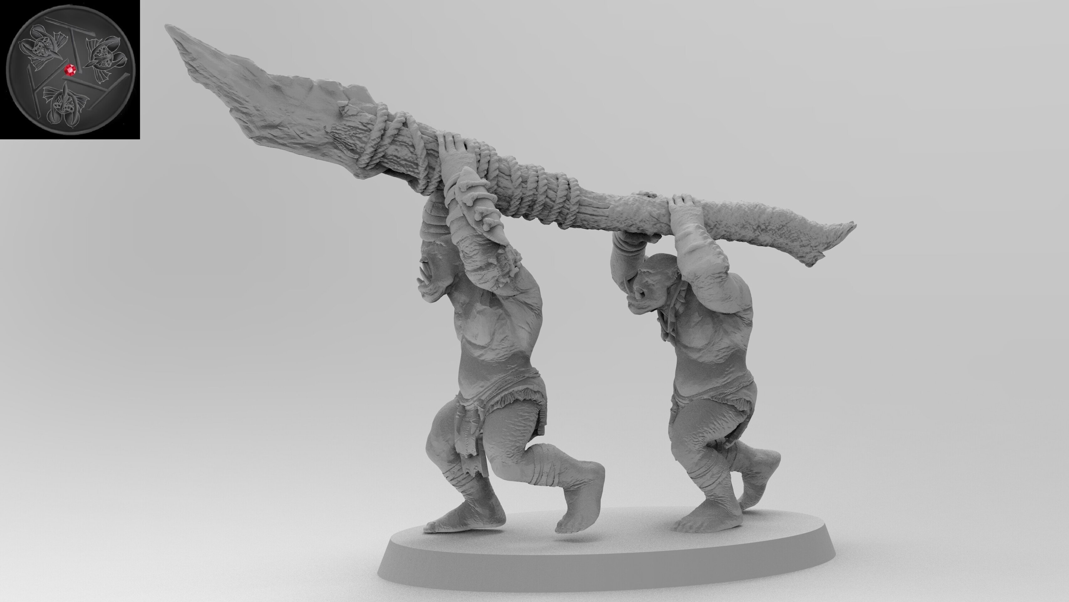 Big Stabba (emang) orcs & goblins - wargames - resin miniatures - 28 mm - 2