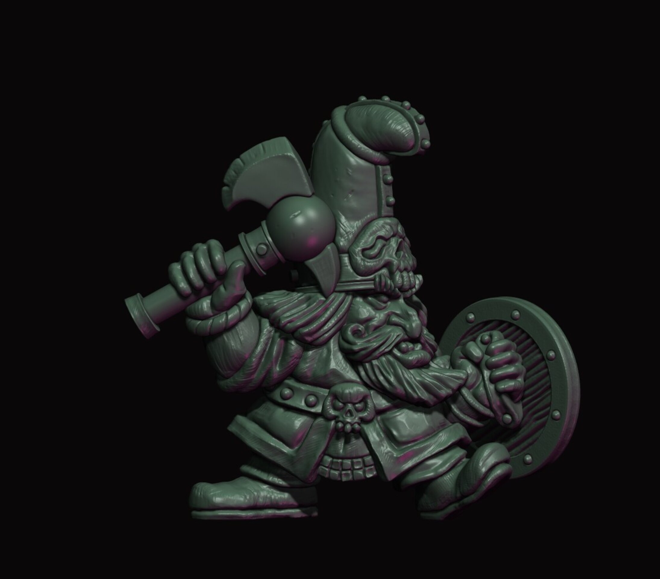 Chaos Dwarfs Warriors  (fabelzel) chaos dwarfs oldhammer - resin - 28 mm - 11