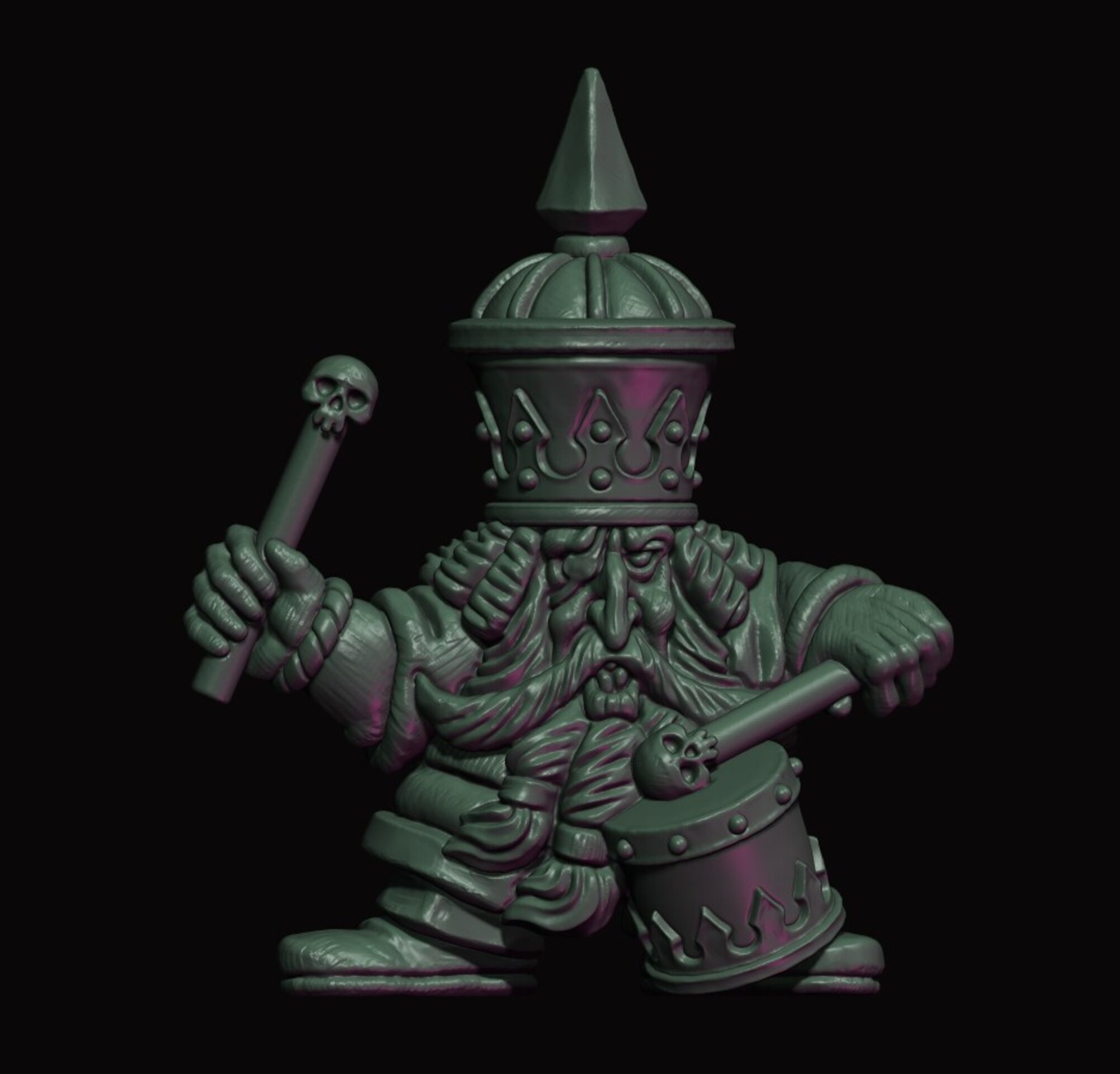 Command Group Chaos Dwarfs (fabelzel) chaos dwarfs oldhammer - 28 mm - 9