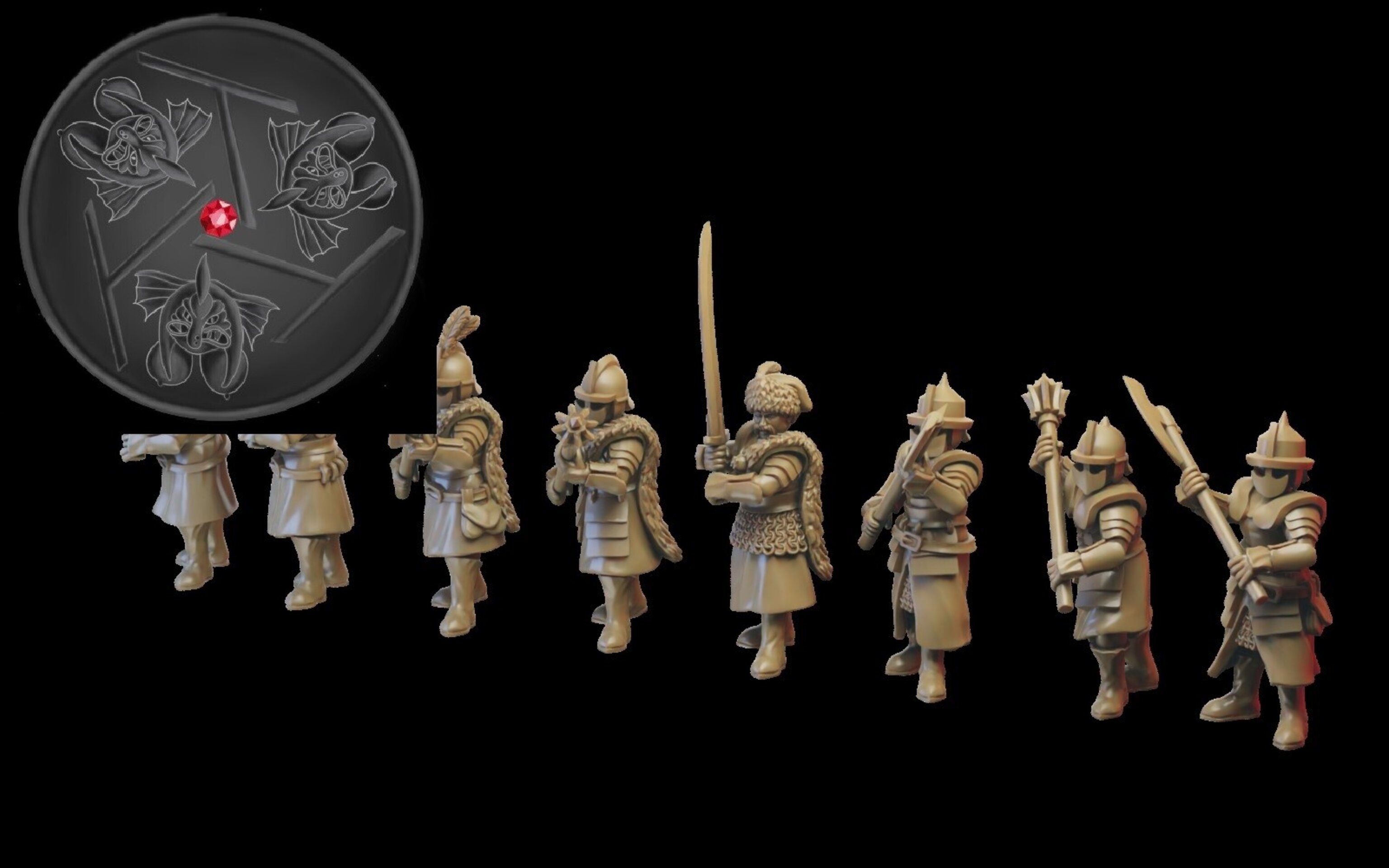 Palace Tzar Guard (ilhadiel) kislev - wargames - resin miniatures - 28 mm - 2